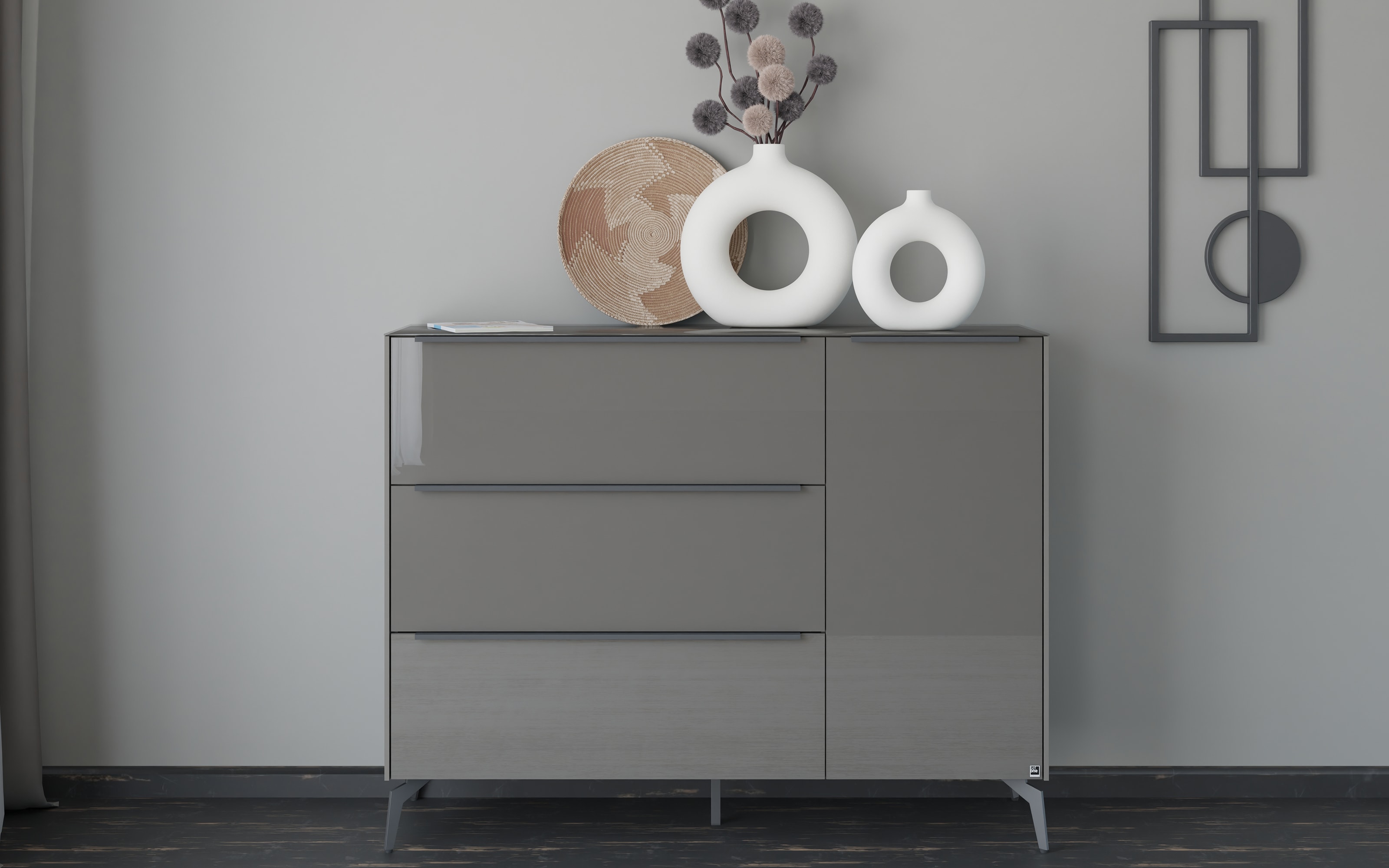 Kommode Reno, anthrazit/graphit