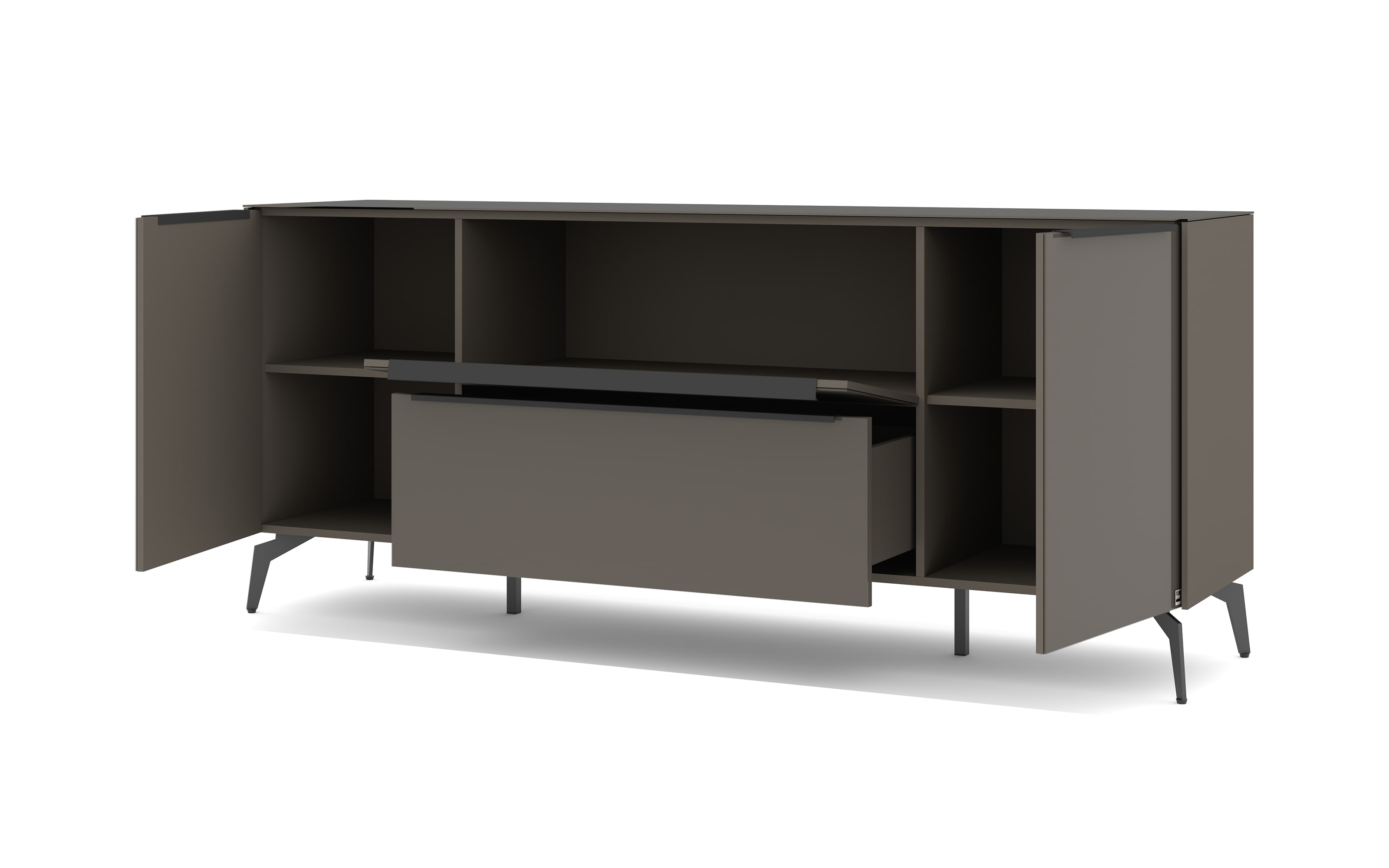 Lowboard Reno, anthrazit/graphit