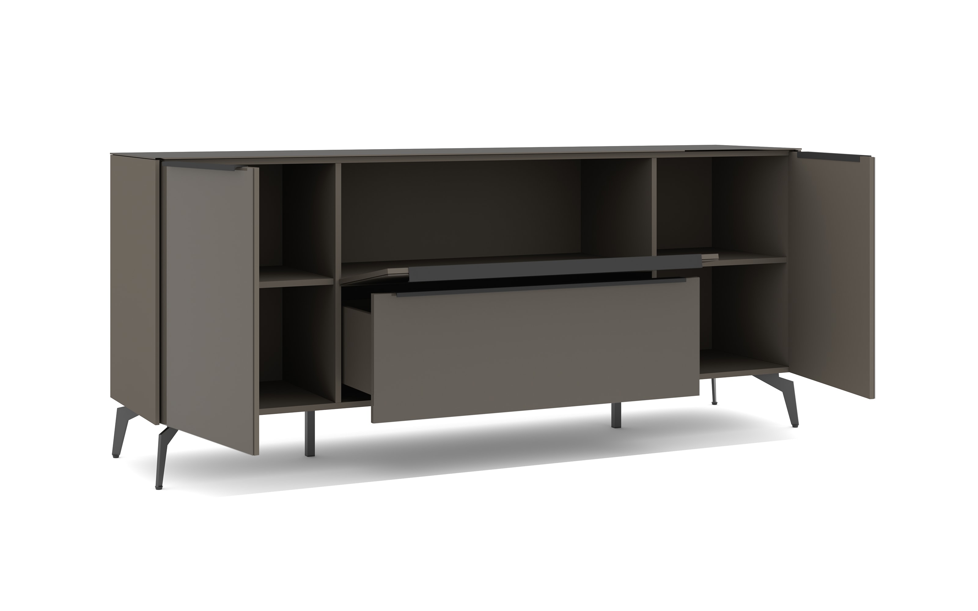 Lowboard Reno, anthrazit/graphit