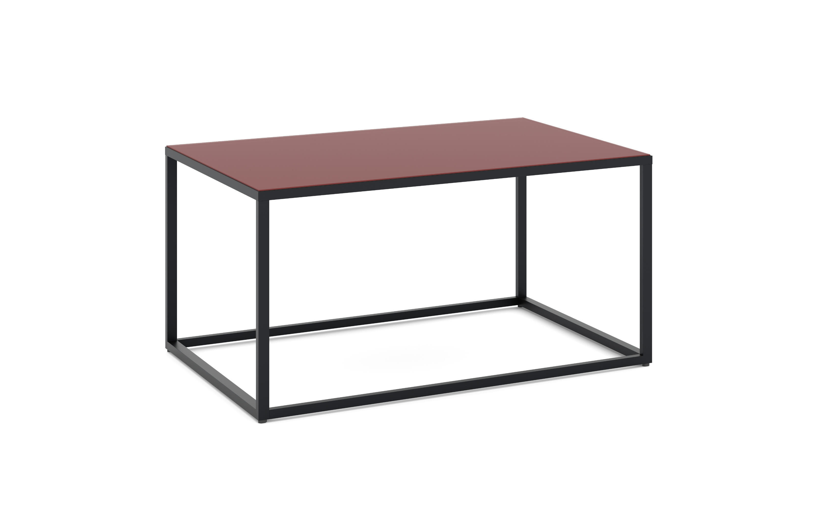 Couchtisch Reno, bordeauxrot, 100 cm