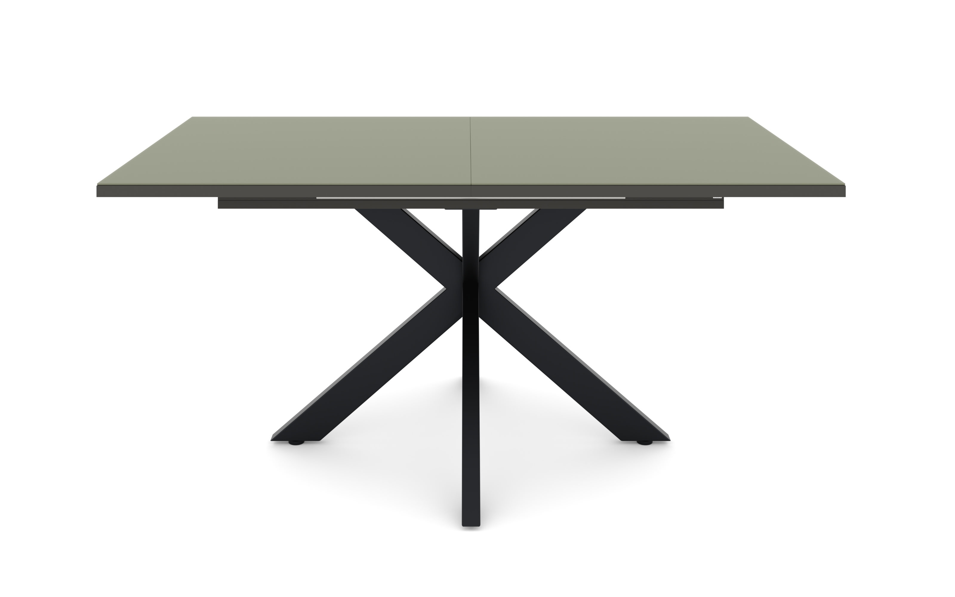 Esstisch Reno, olivgrün, inkl. Synchronauszug