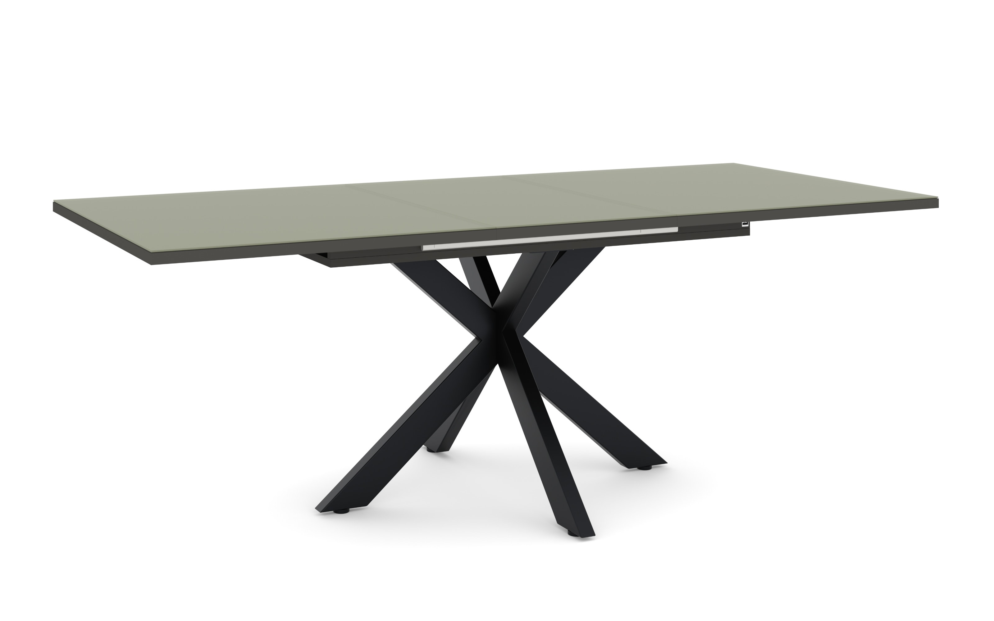 Esstisch Reno, olivgrün, inkl. Synchronauszug