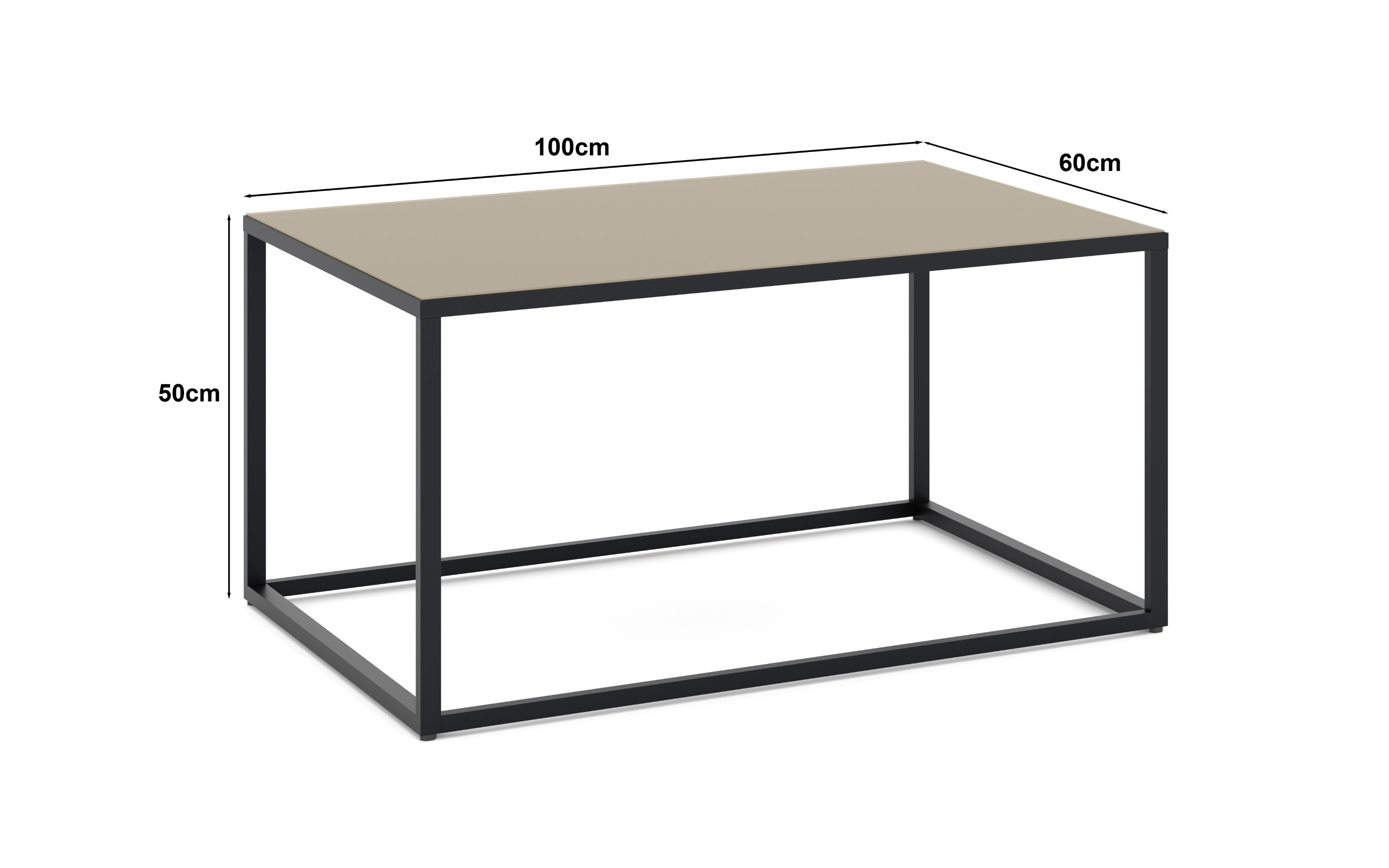 Couchtisch Reno, taupe, 100 cm