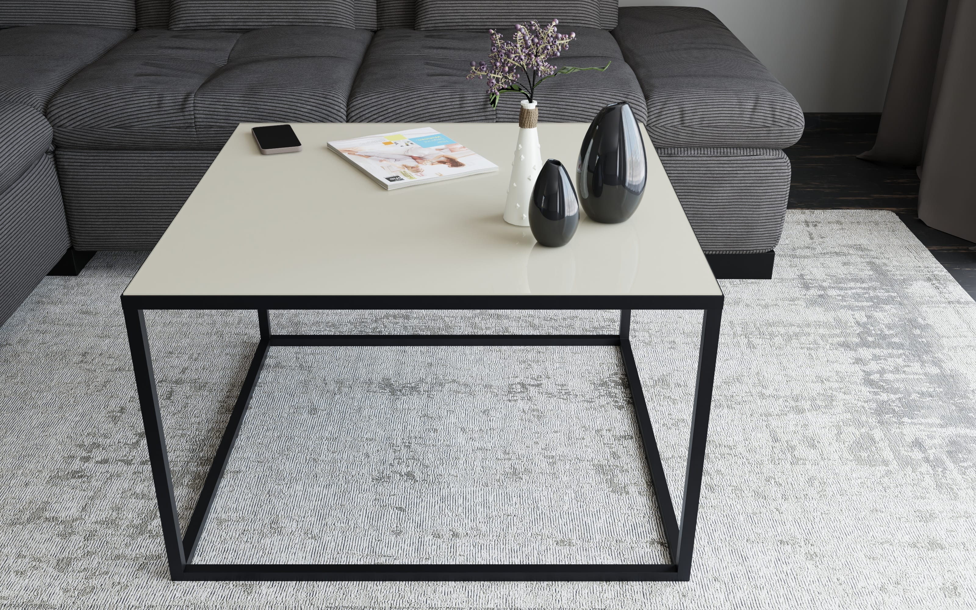 Couchtisch Reno, kaschmir, 80 cm