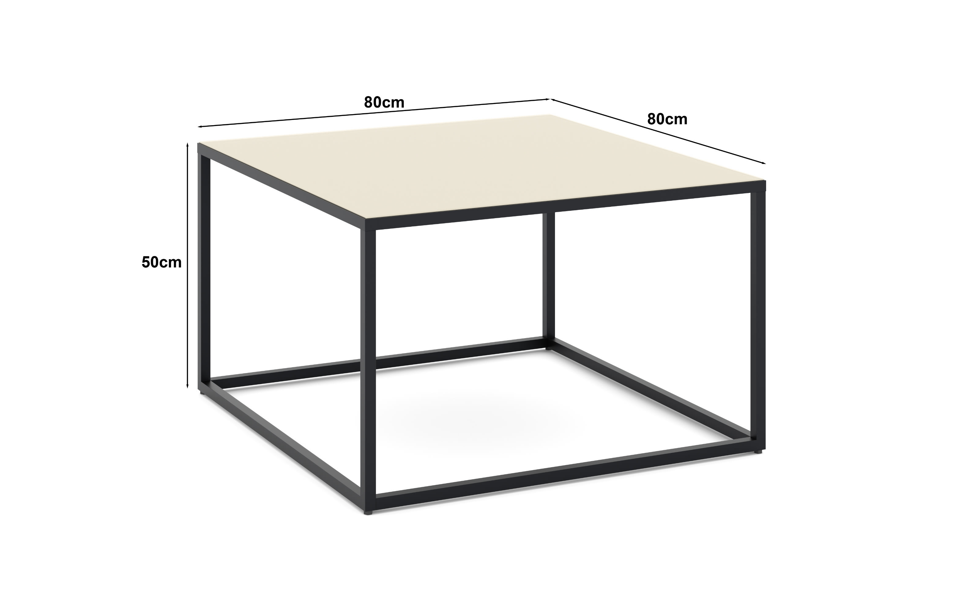 Couchtisch Reno, kaschmir, 80 cm