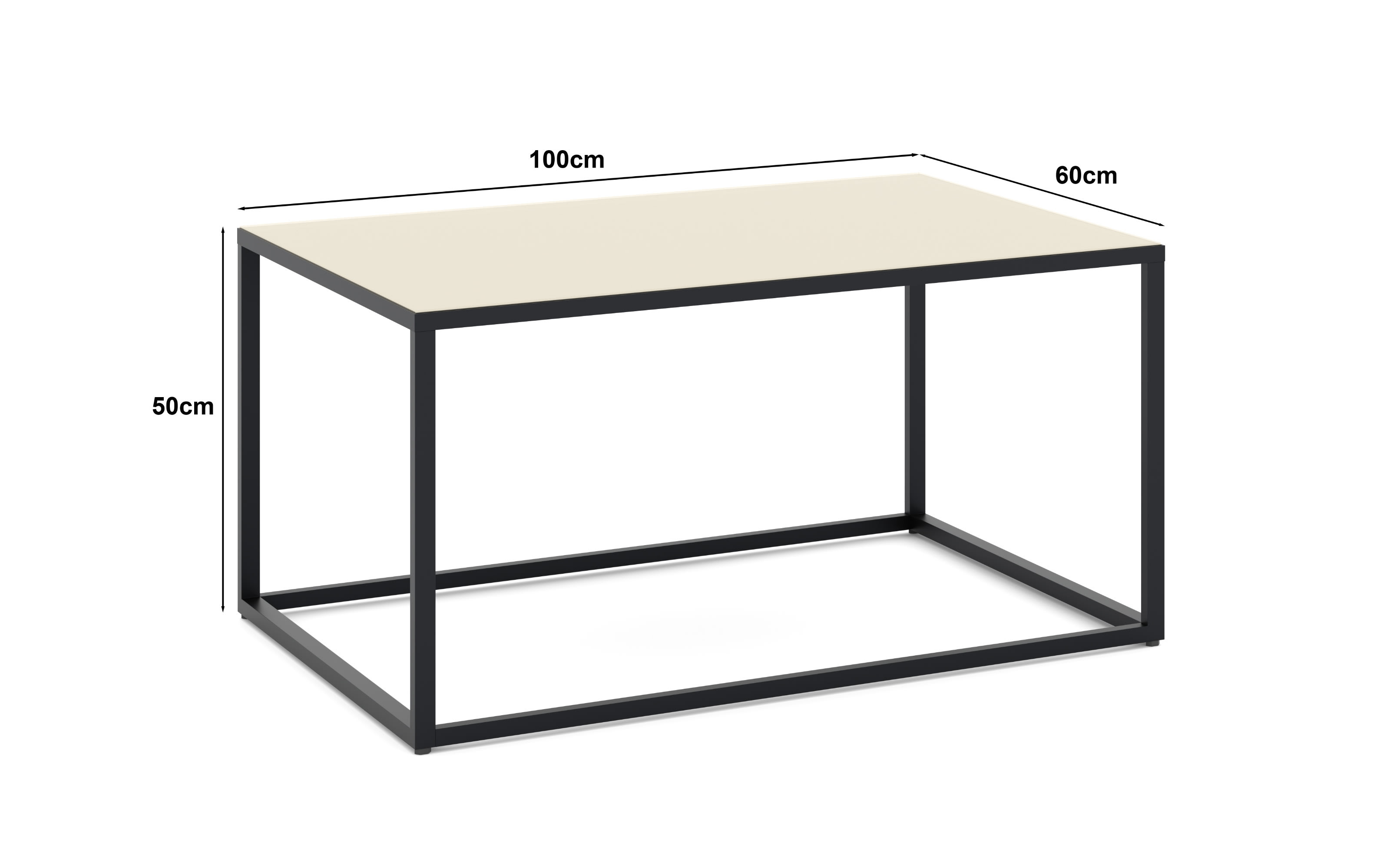 Couchtisch Reno, kaschmir, 100 cm
