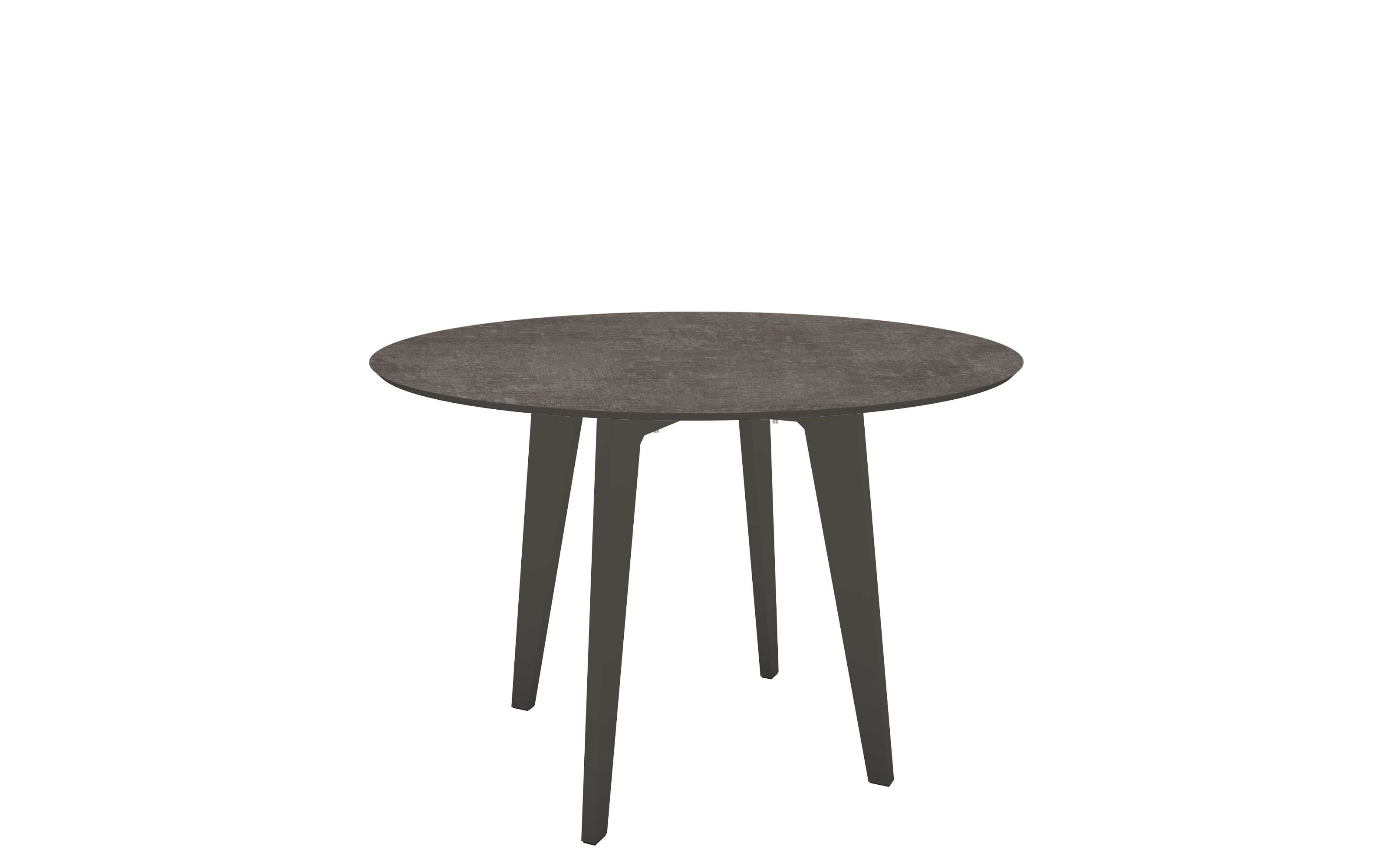 Garten-Tisch 431955, Gestell aus Aluminium anthrazit, Tischplatte in Metallic grau