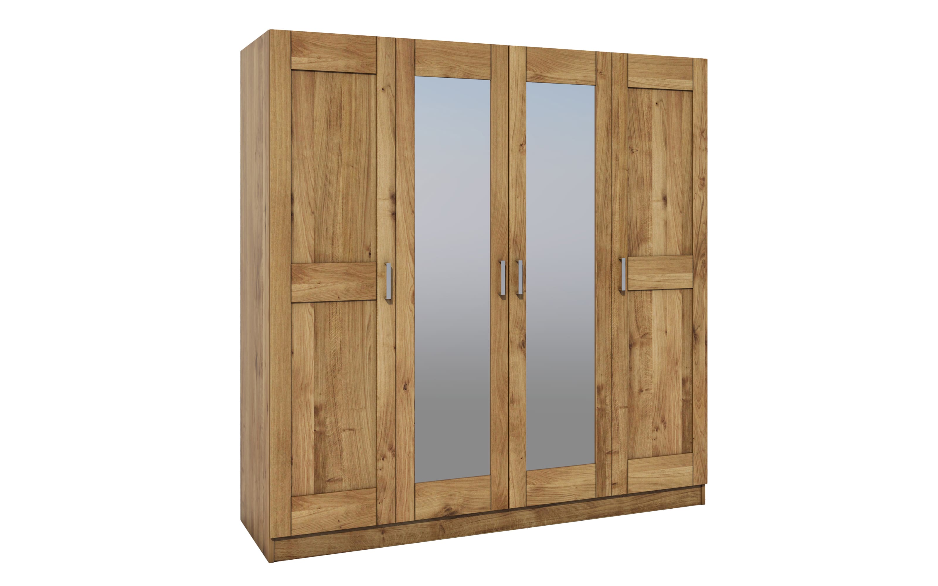 Kleiderschrank Toni, Eiche-Nachbildung, 202 x 205 cm