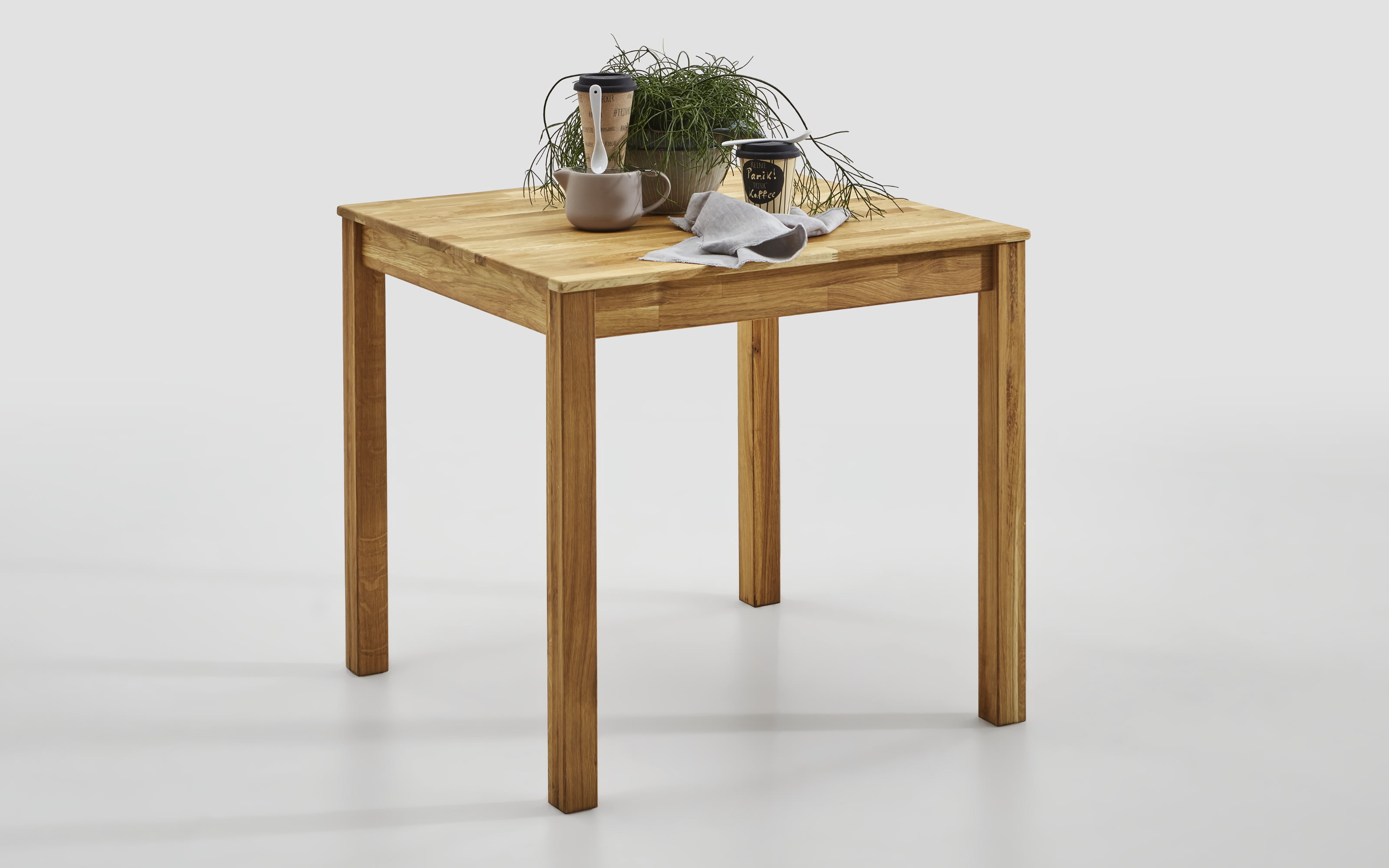 Esstisch Chris, Eiche massiv, geölt, 80 cm