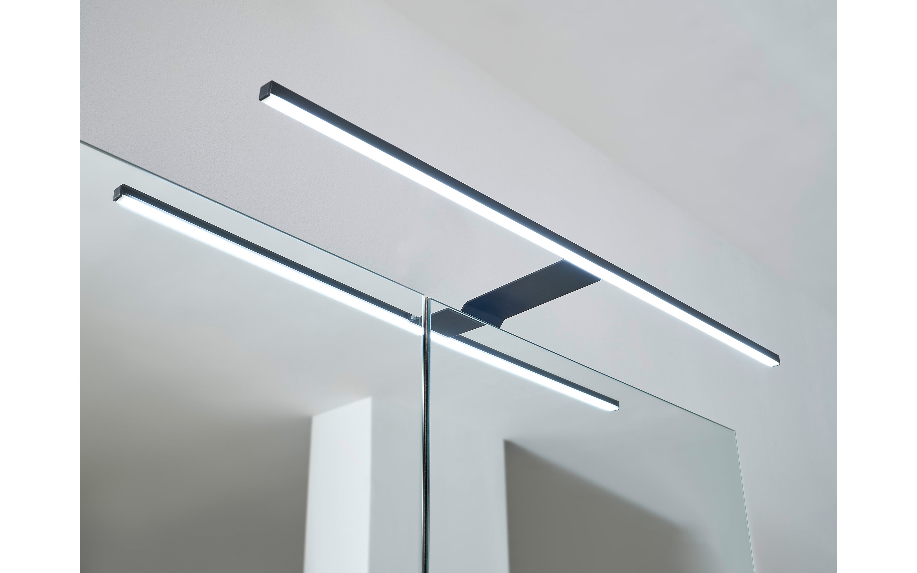 Spiegelschrank Denver, kaschmir/schwarz