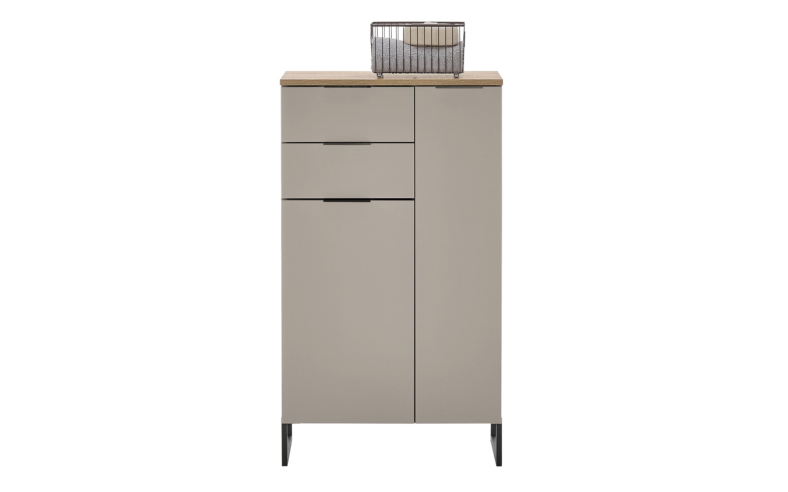 Highboard Denver, kaschmir/schwarz