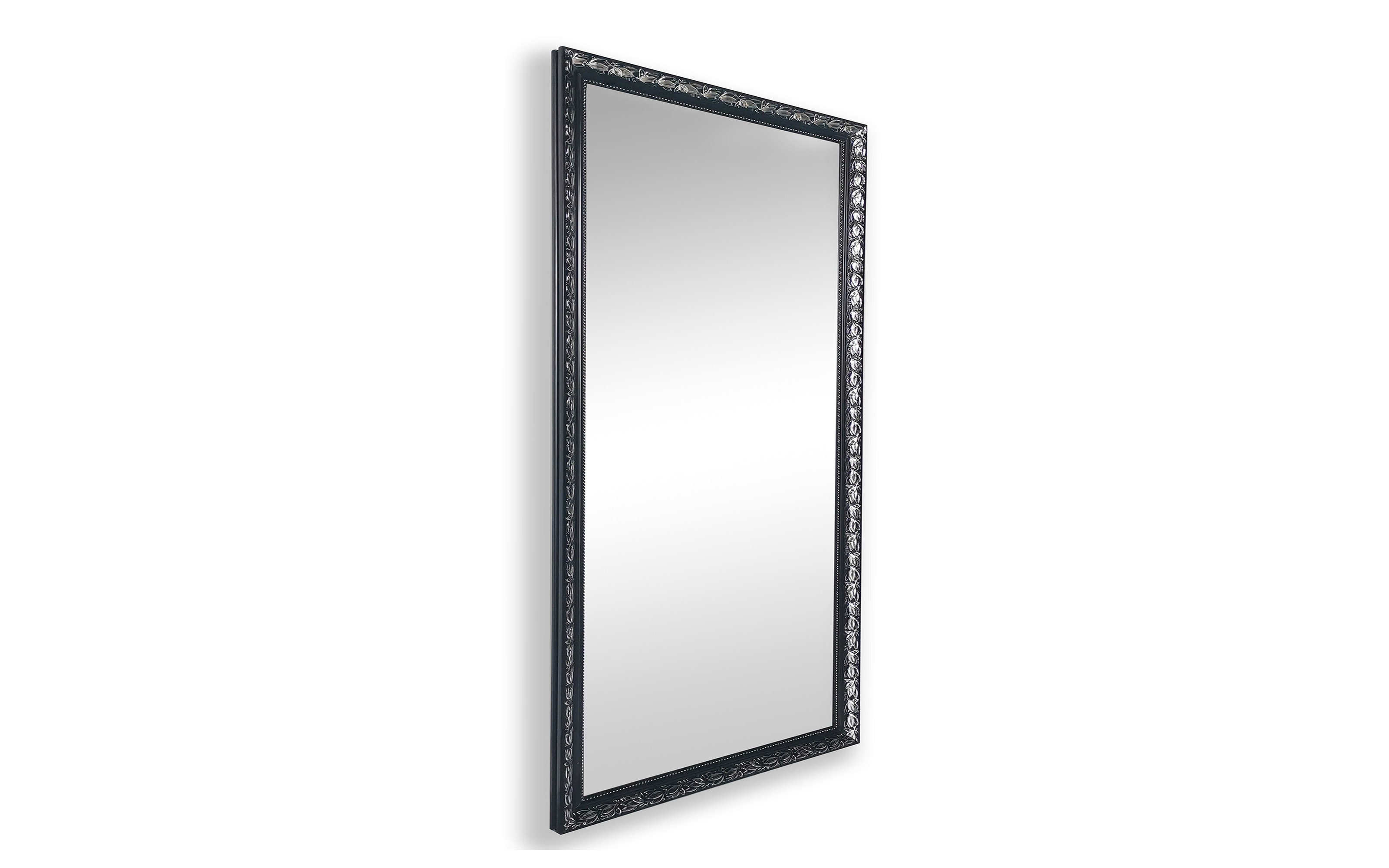Rahmenspiegel Sonja, schwarz/silberfarbig, 55 x 70 cm