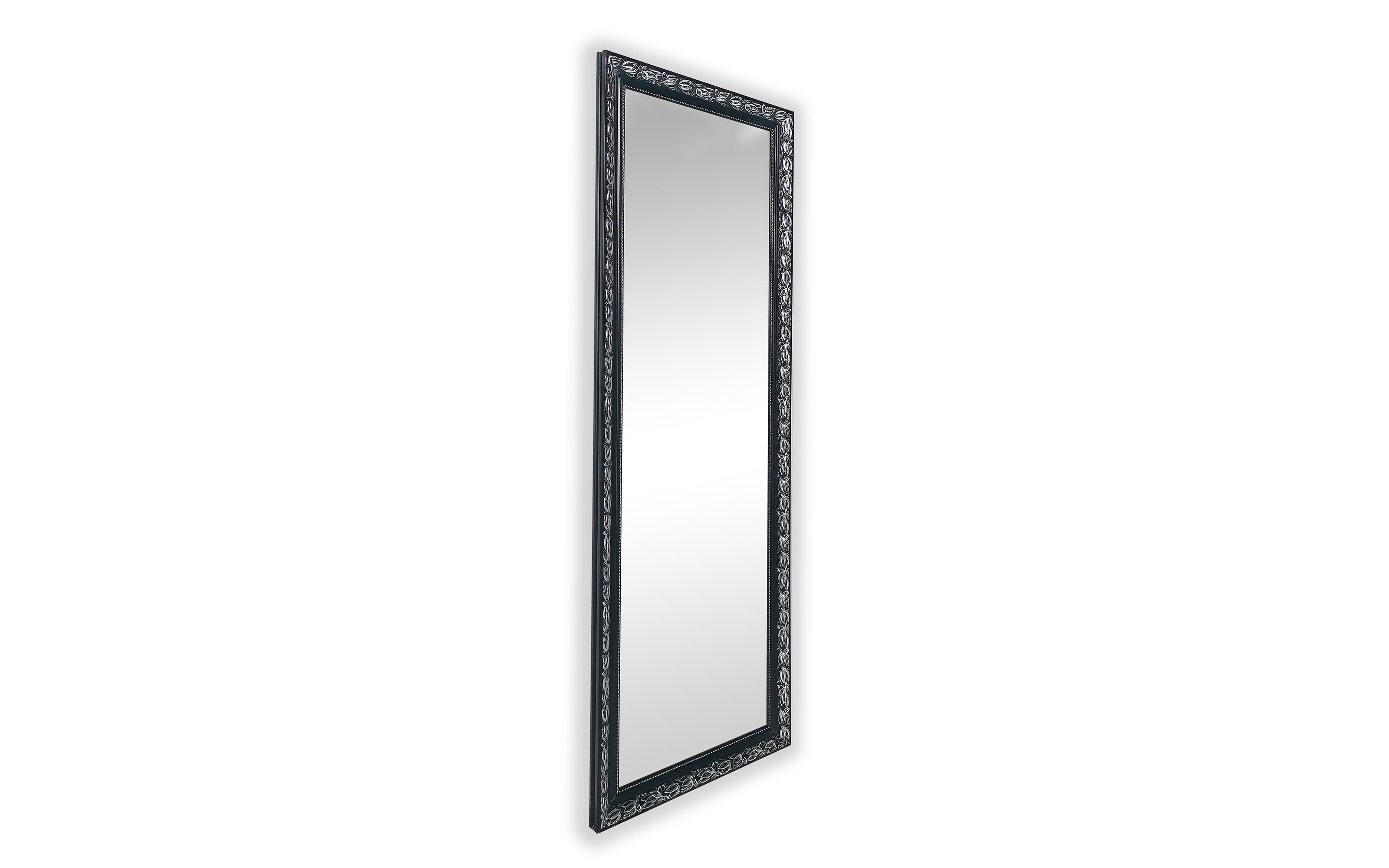 Rahmenspiegel Sonja, schwarz/silberfarbig, 50 x 150 cm
