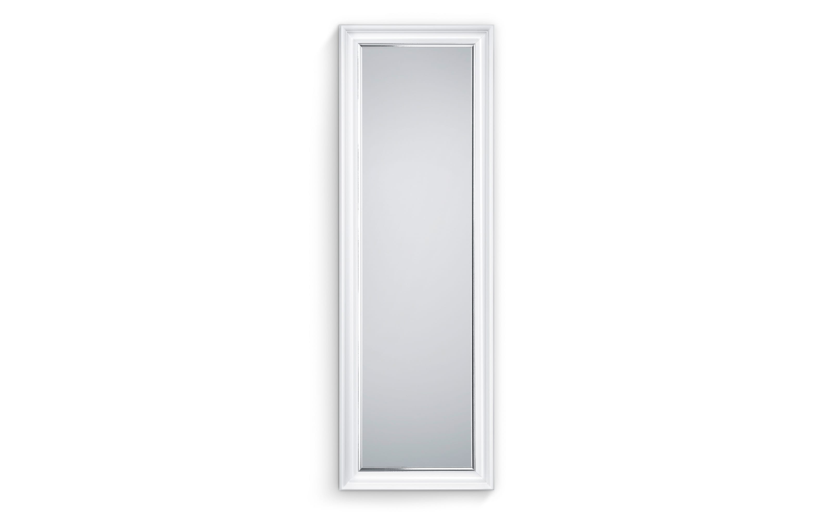 Rahmenspiegel Ina, weiß/chromfarbig, 50 x 150 cm