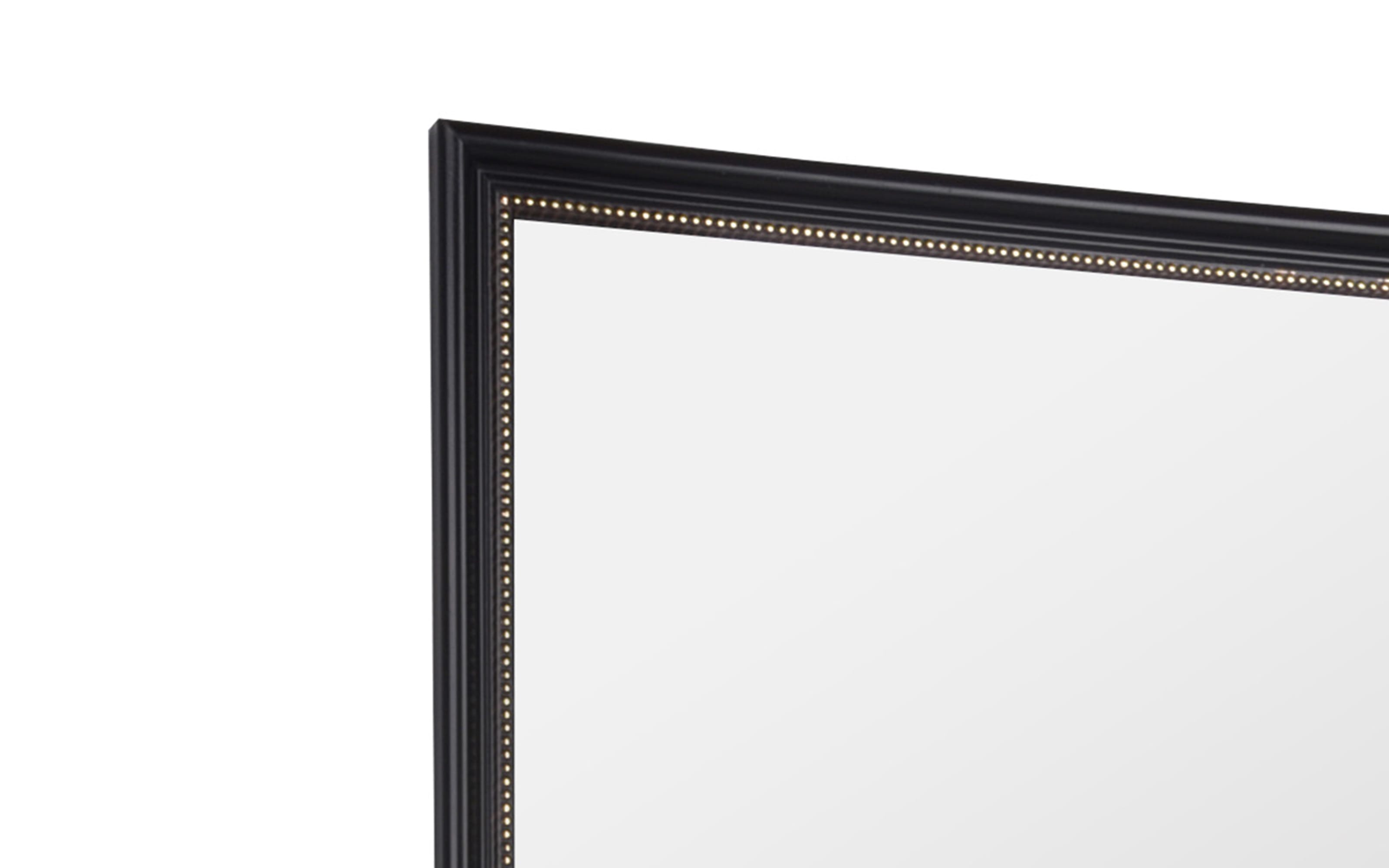 Rahmenspiegel Nadine, schwarz/goldfarbig, 34 x 45 cm