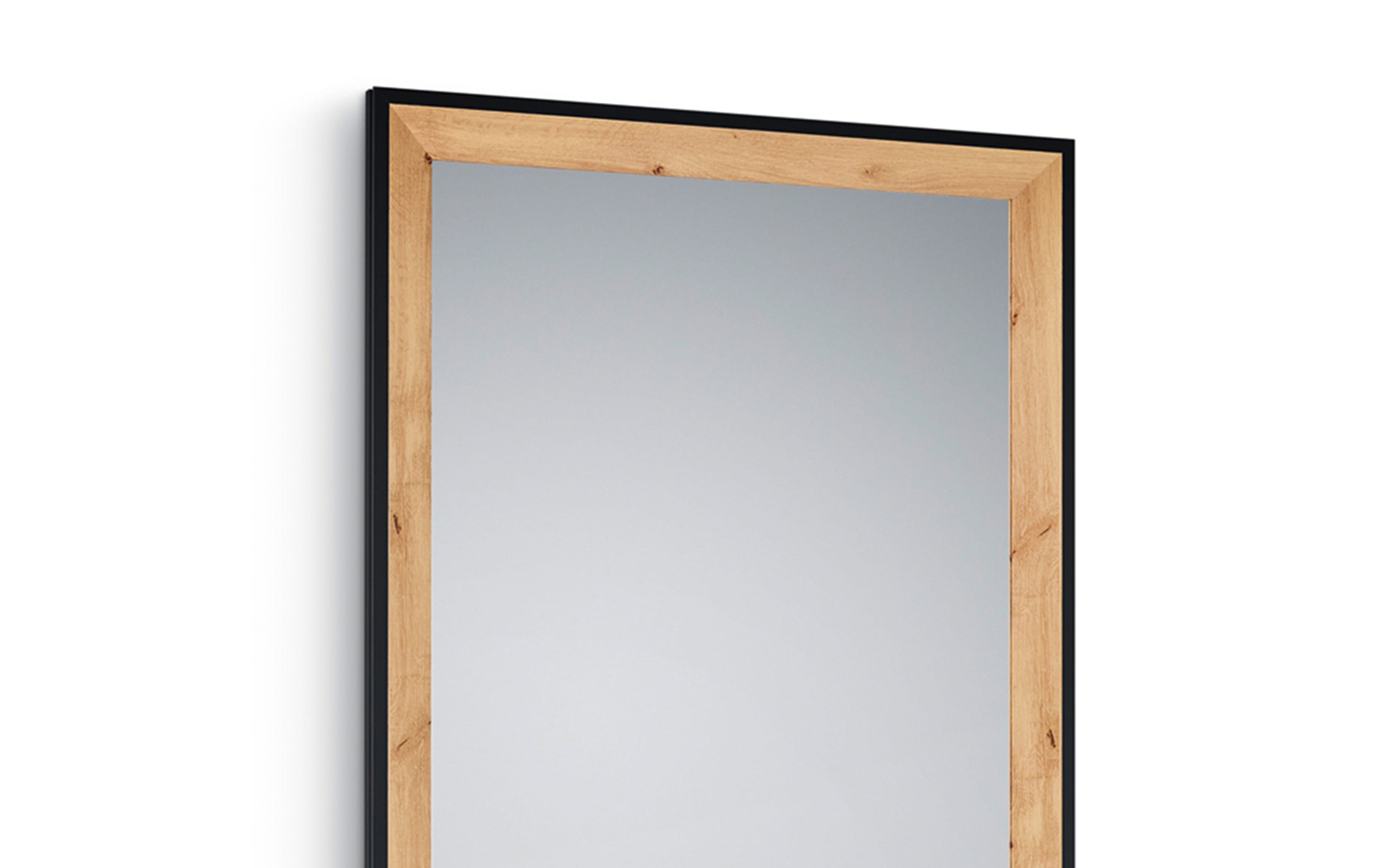 Rahmenspiegel Bianka in Artisan Eiche Nachbildung/schwarz, 70 x 170 cm