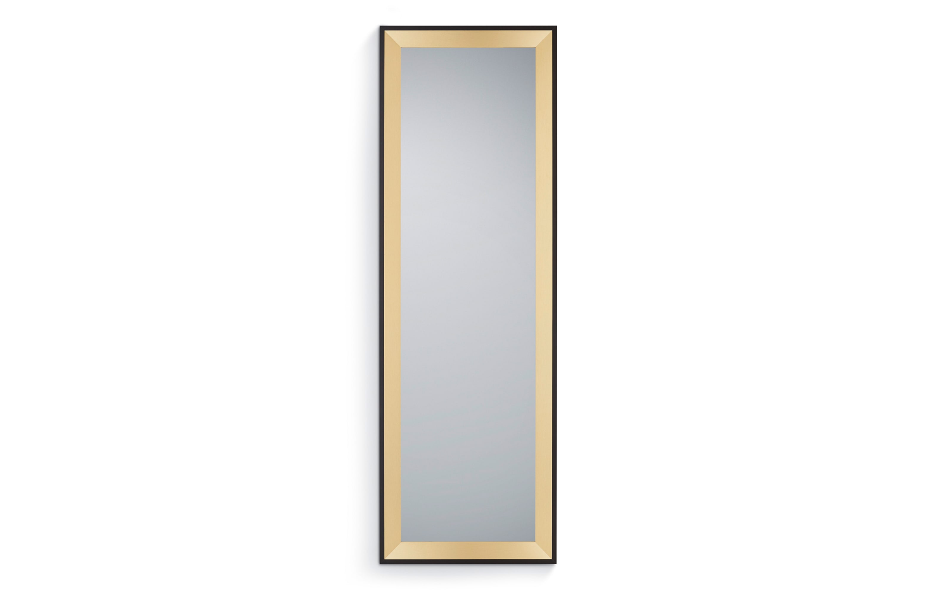 Rahmenspiegel Bianka in goldfarbig/schwarz, 50 x 150 cm