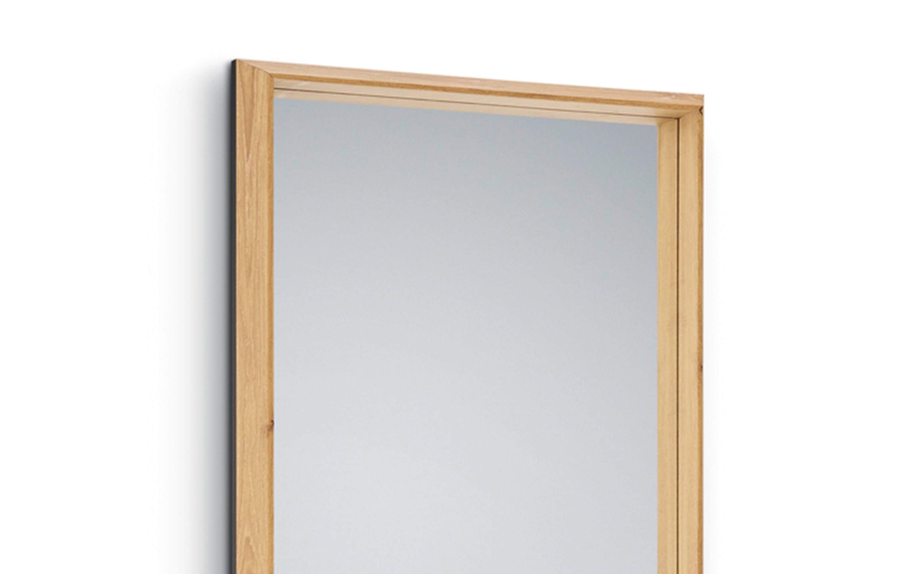 Rahmenspiegel Melli, Eiche Nachbildung/schwarz, 50 x 150 cm