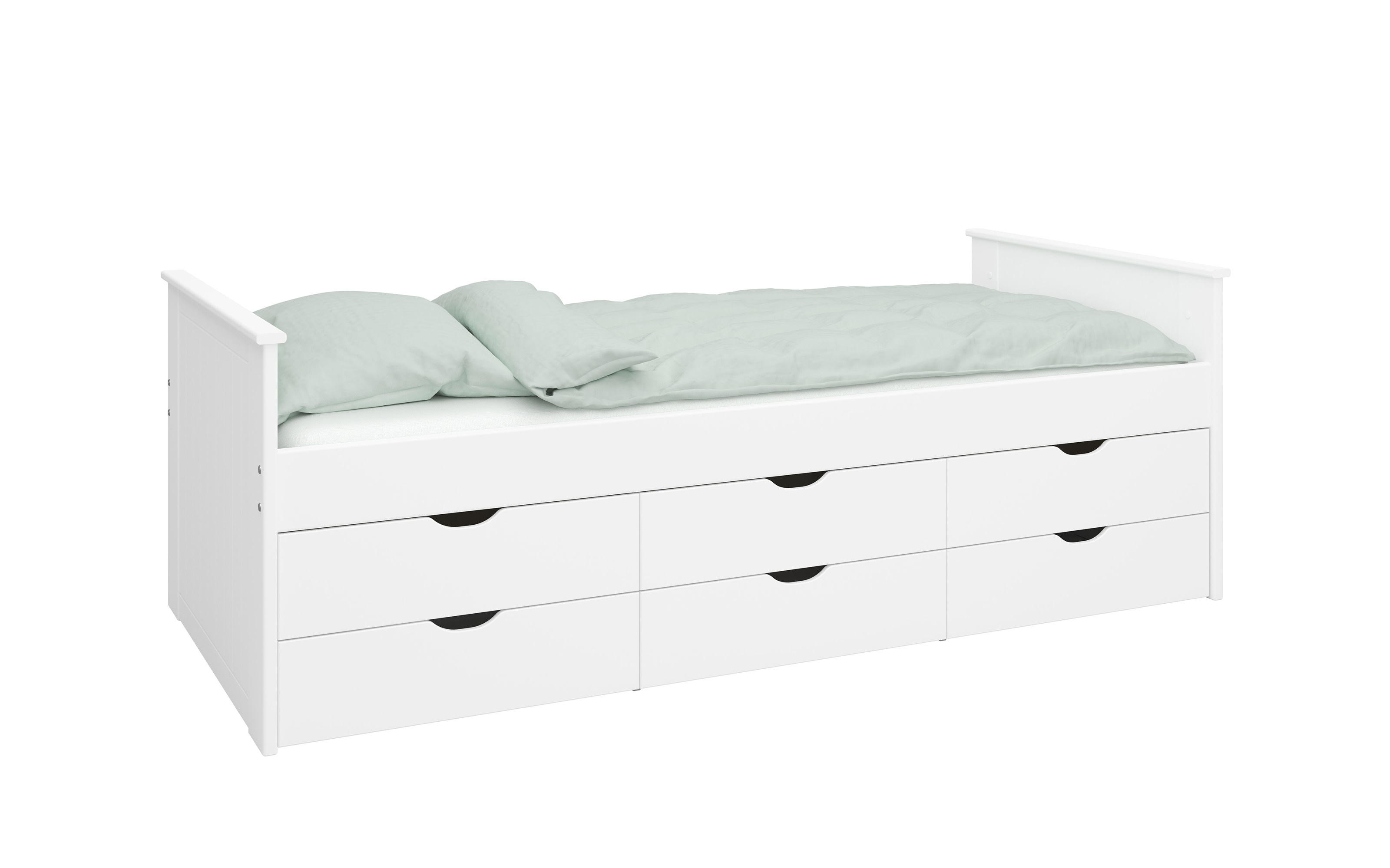 Bett Alba in reinweiß