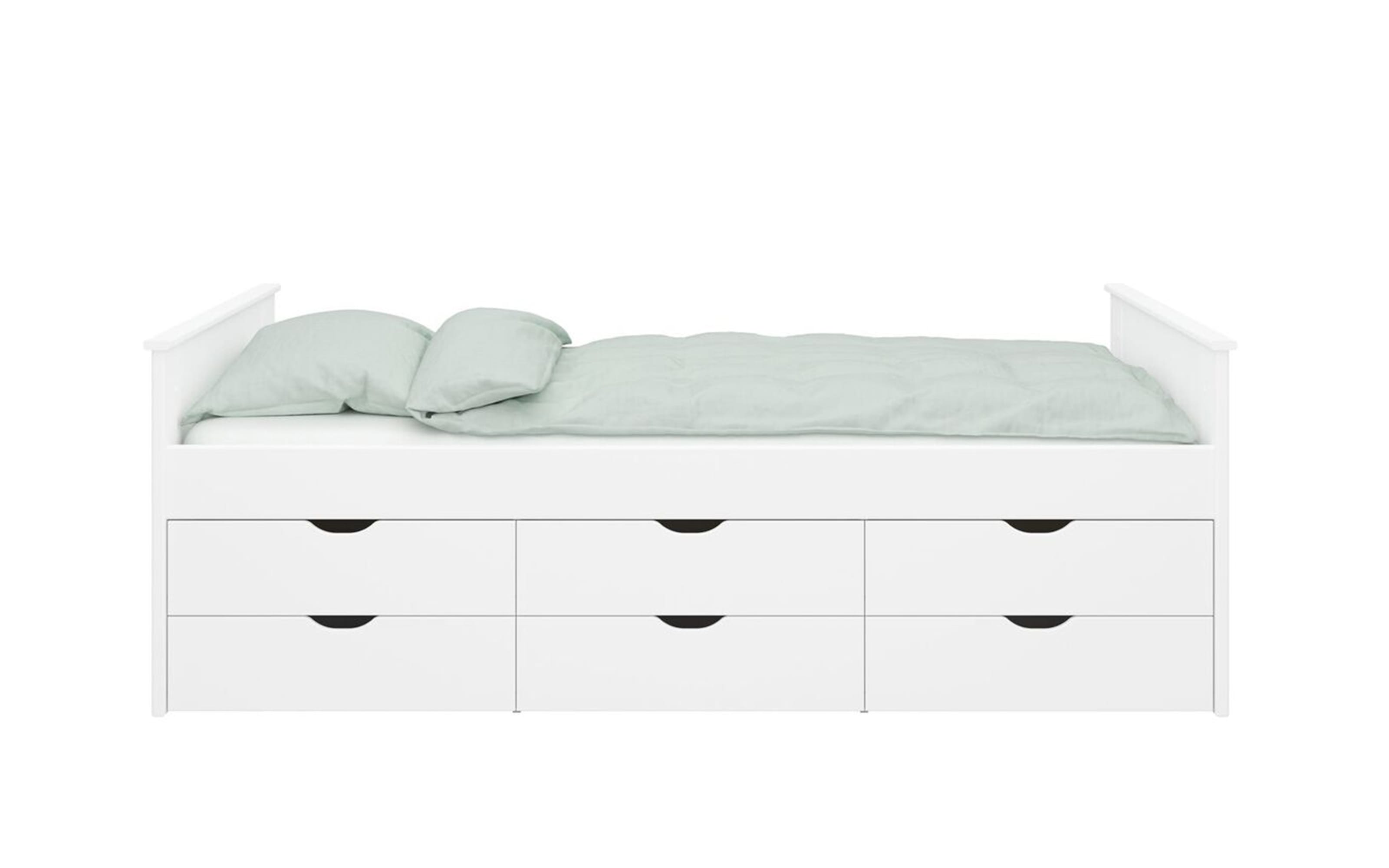Bett Alba in reinweiß