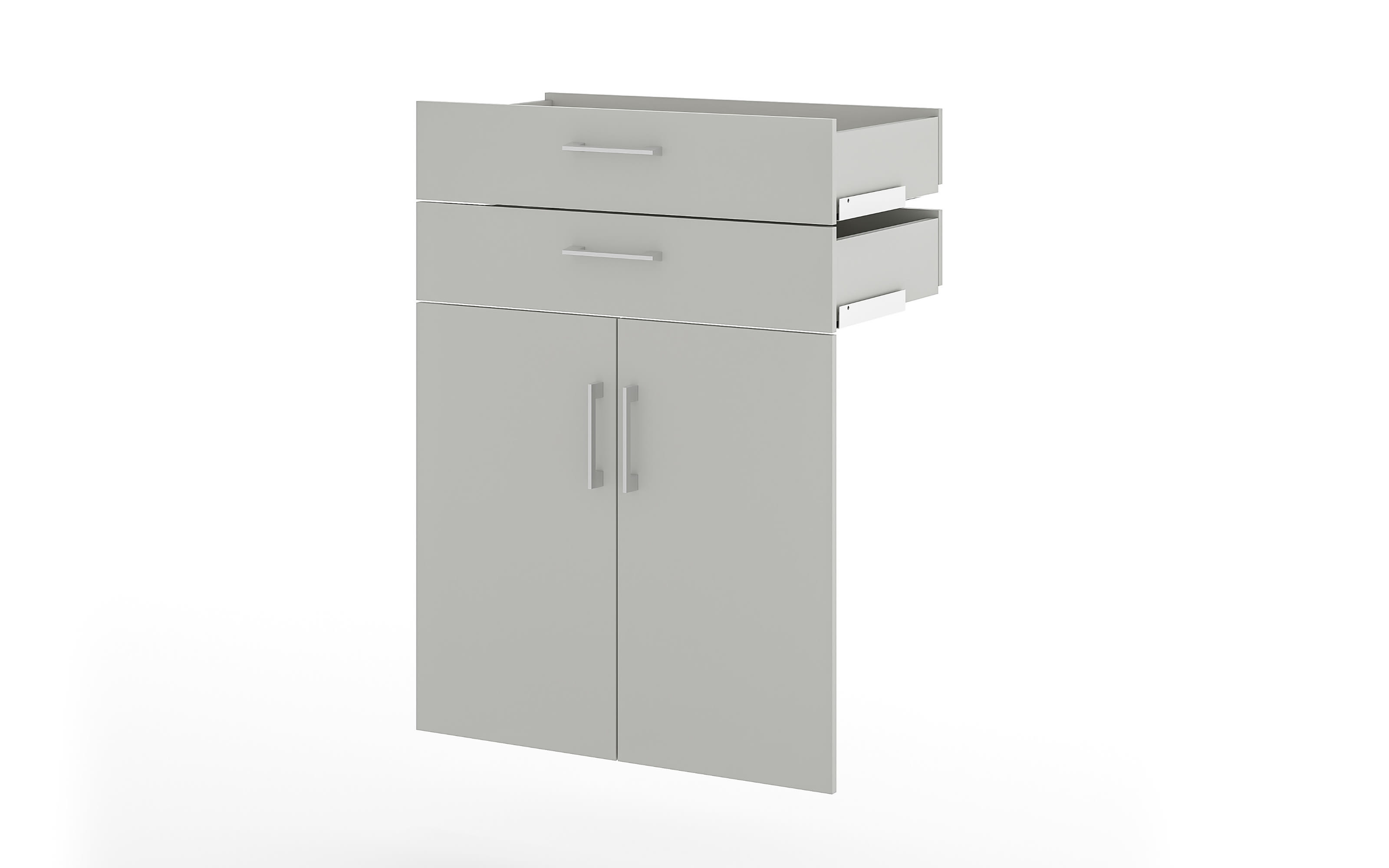 2er-Türen Vary, kreidegrau, 2 Schubkästen