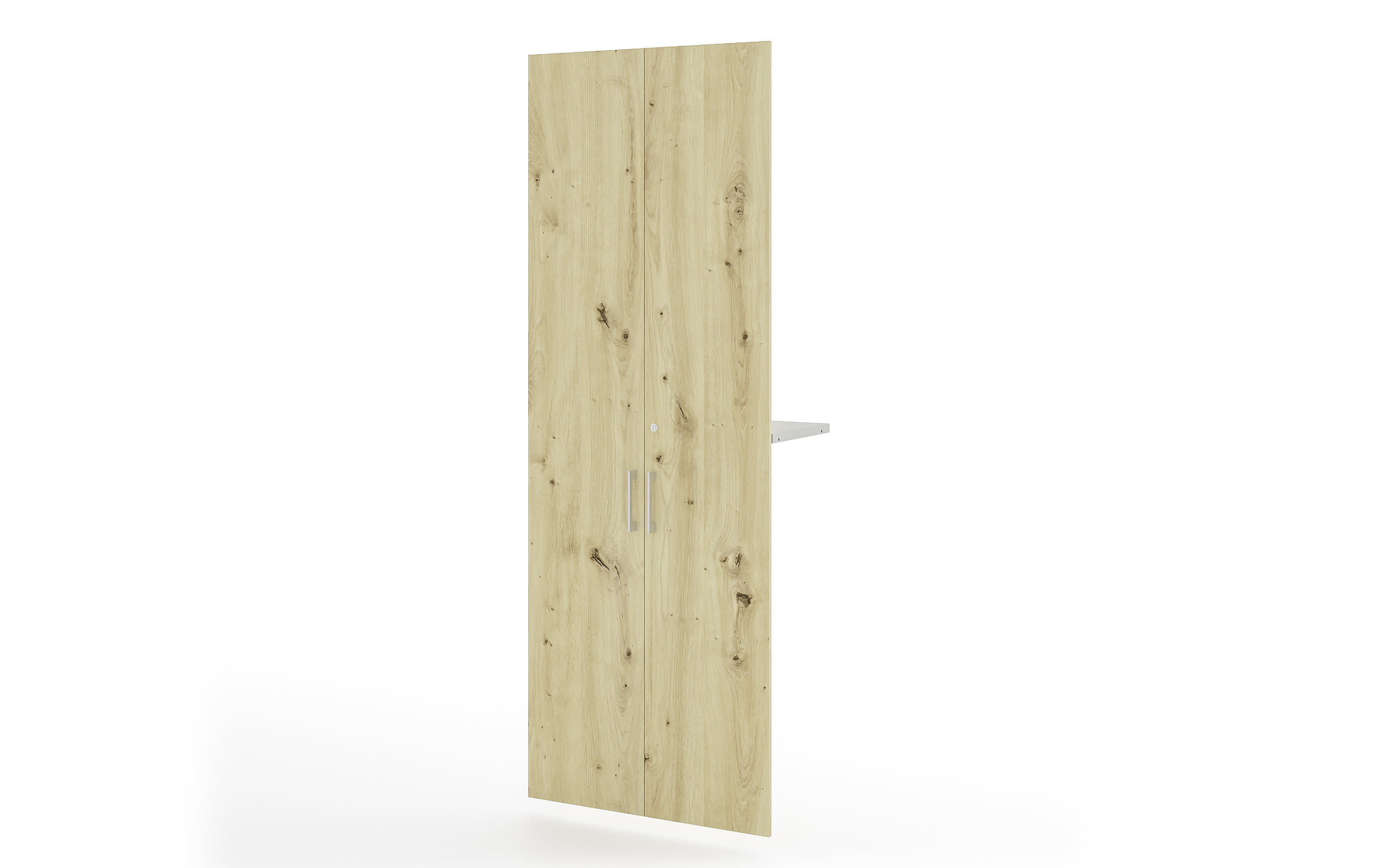 2er-Türen Vary, asteiche/kreidegrau, 77 cm