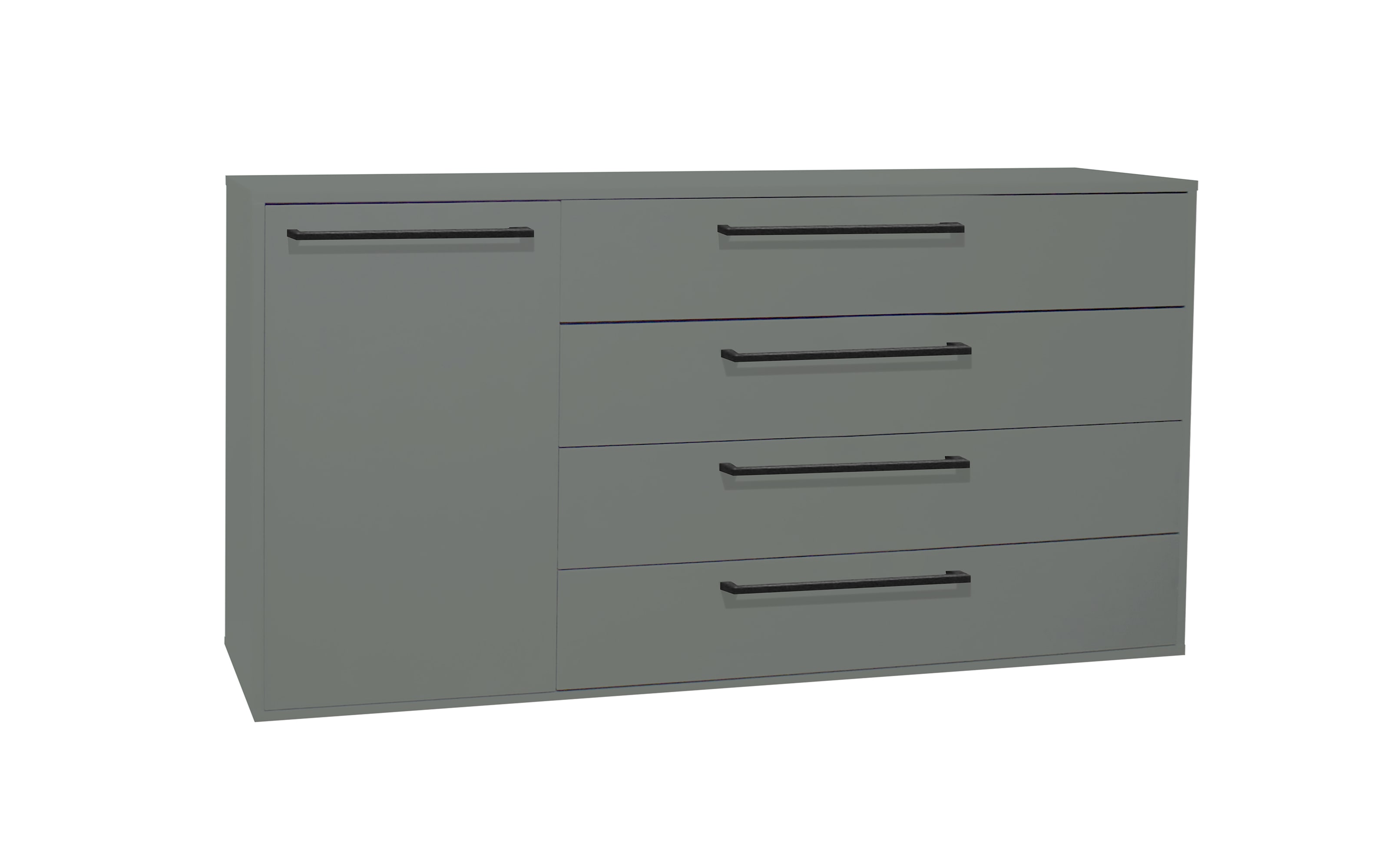 Sideboard Lindos, pine green, inkl. Softclose Funktion