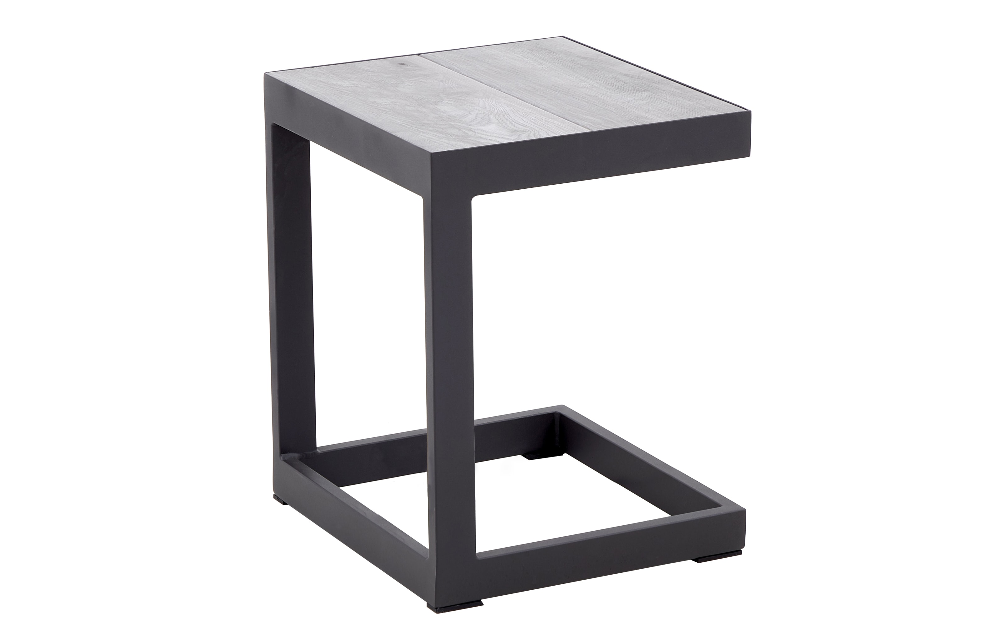 Bestelltisch Keramo, anthrazit/Holz-Nachbildung