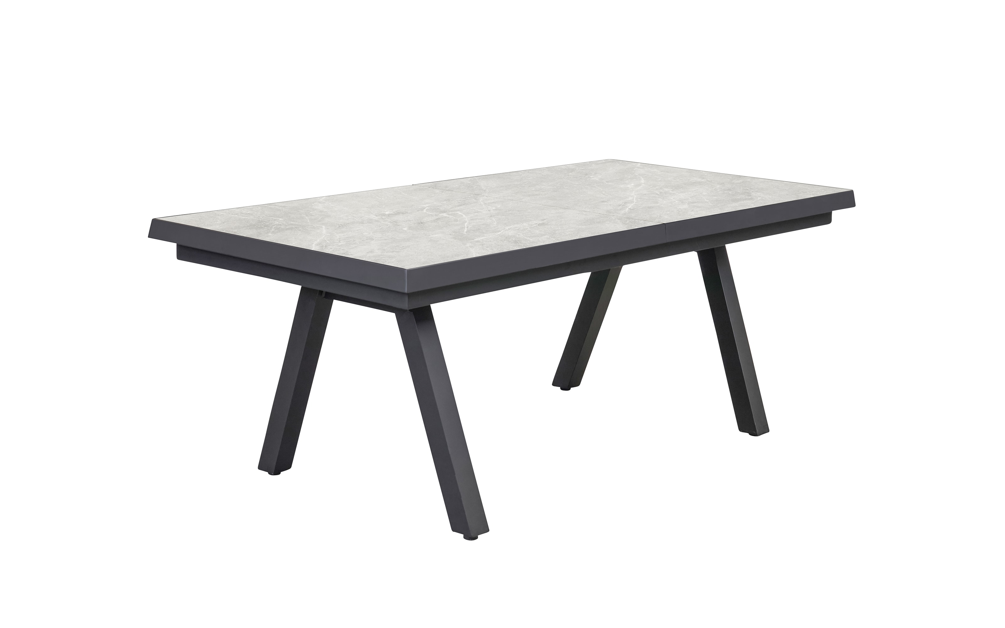 Ausziehtisch Bari, anthrazit/grau, inkl. Synchronauszug