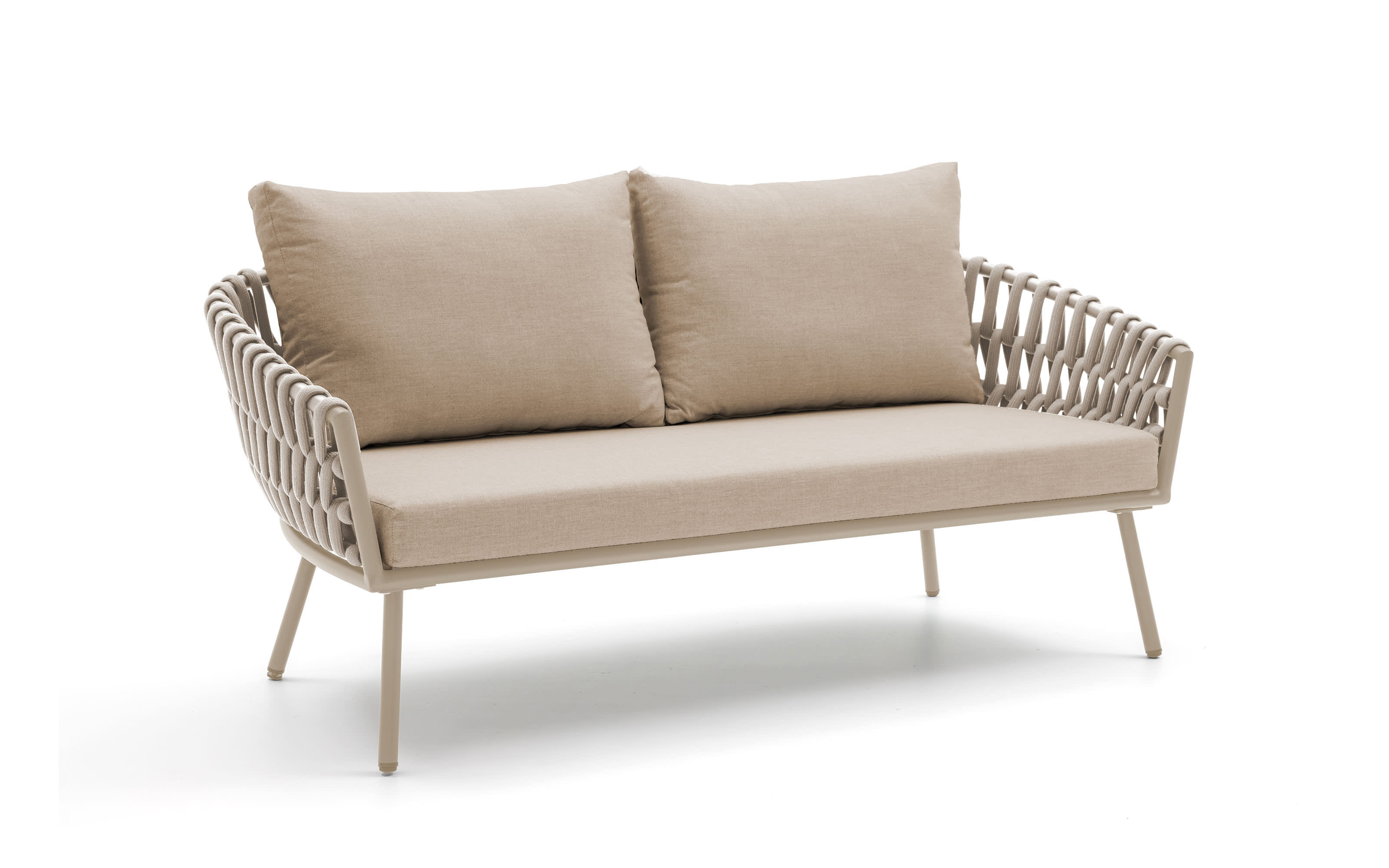 Gartenset Acerra, taupe/grau, 4-teilig