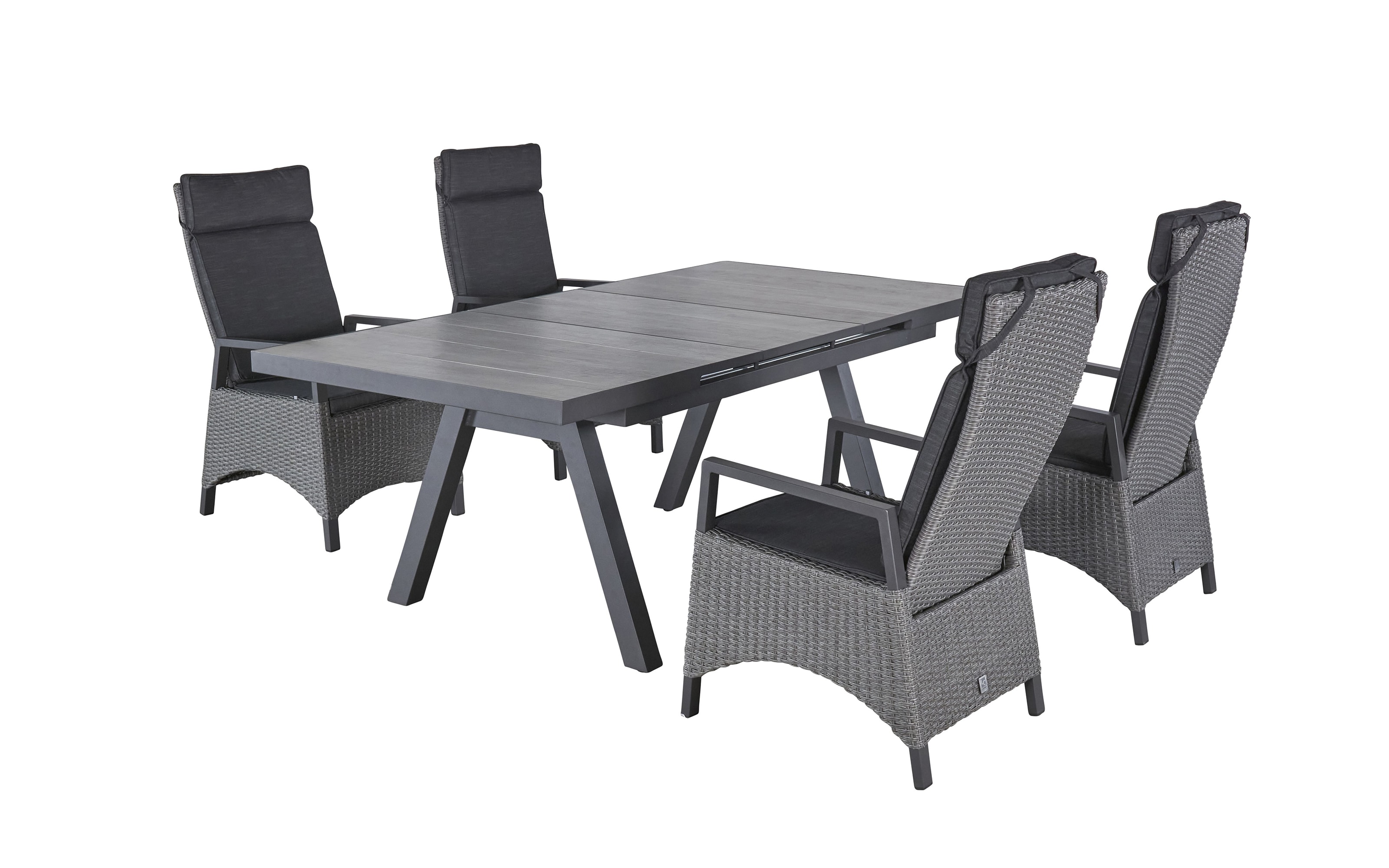 Ausziehtisch Keramo, anthrazit, inkl. Ausziehfunktion