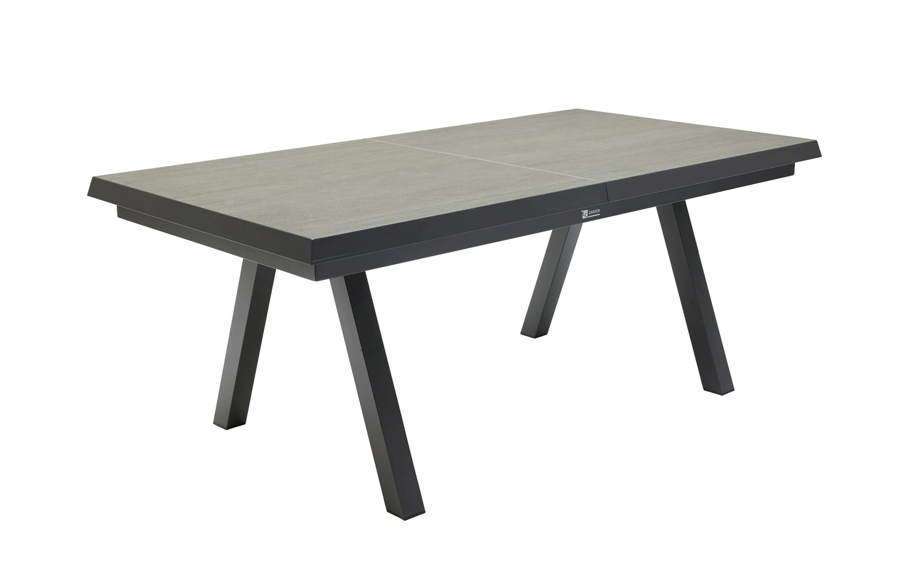 Ausziehtisch Vivera-Stone, anthrazit, inkl. Synchronauszug