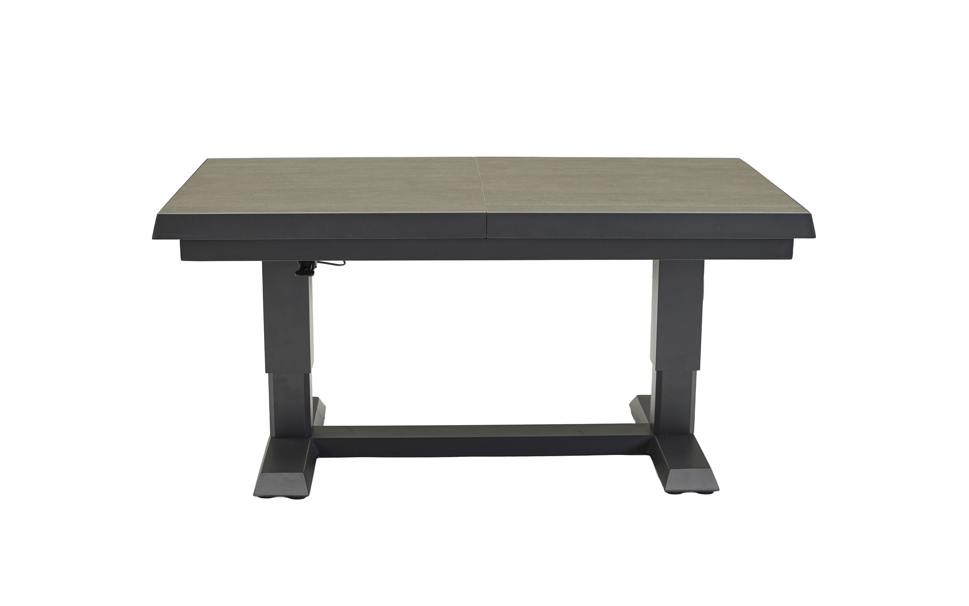 Ausziehtisch Vivera-Stone, anthrazit, inkl. Synchronauszug