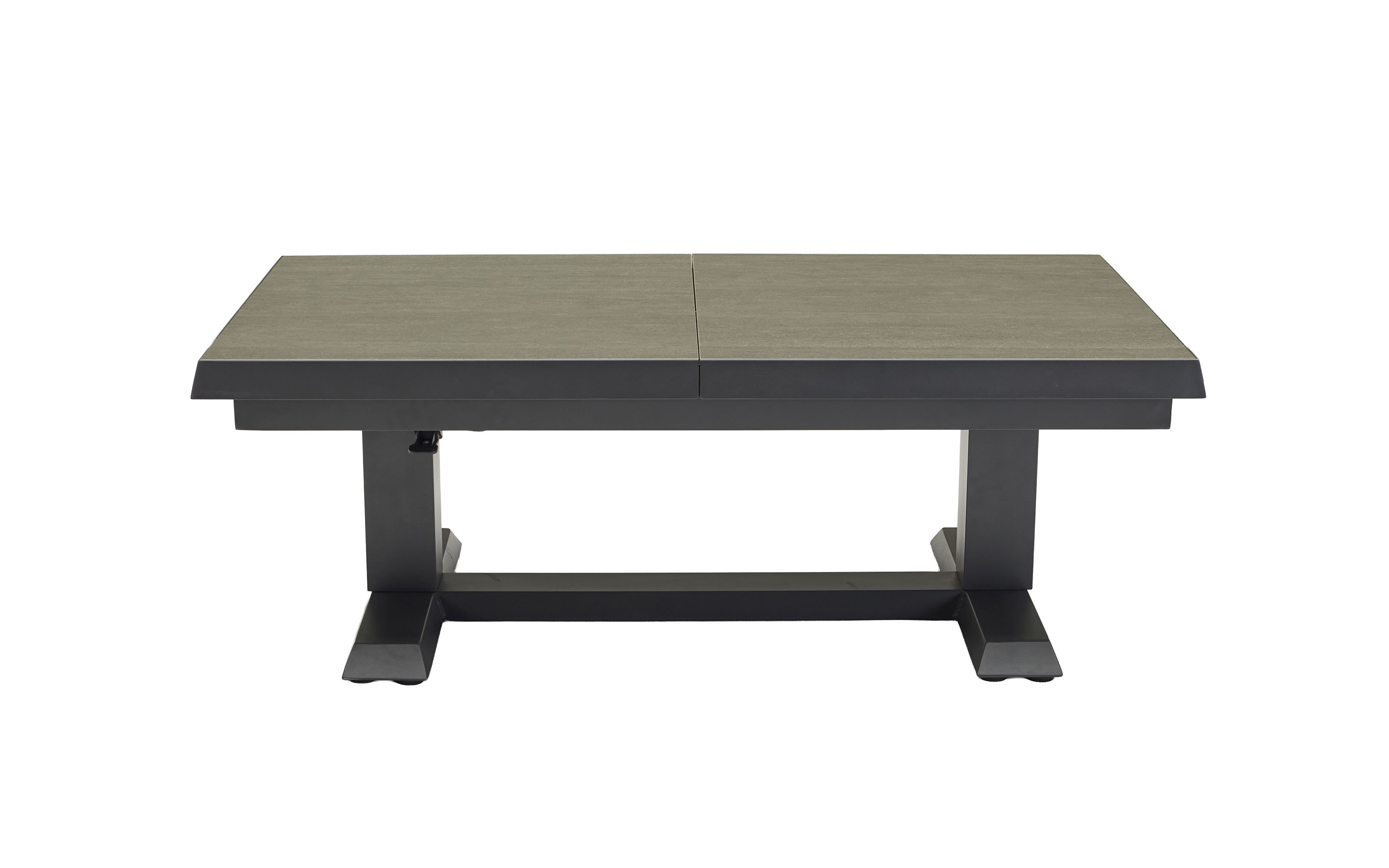 Ausziehtisch Vivera-Stone, anthrazit, inkl. Synchronauszug