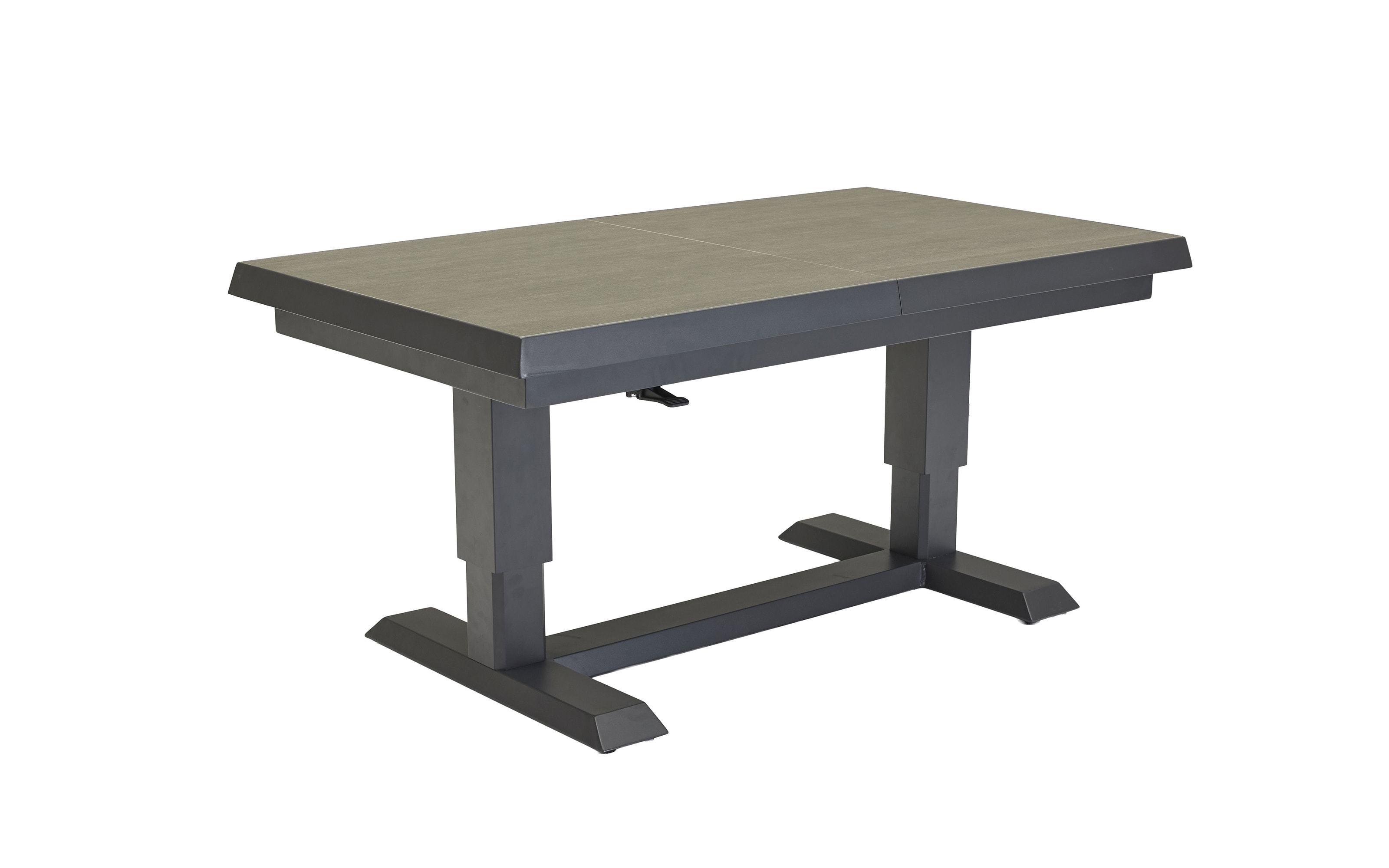 Ausziehtisch Vivera-Stone, anthrazit, inkl. Synchronauszug