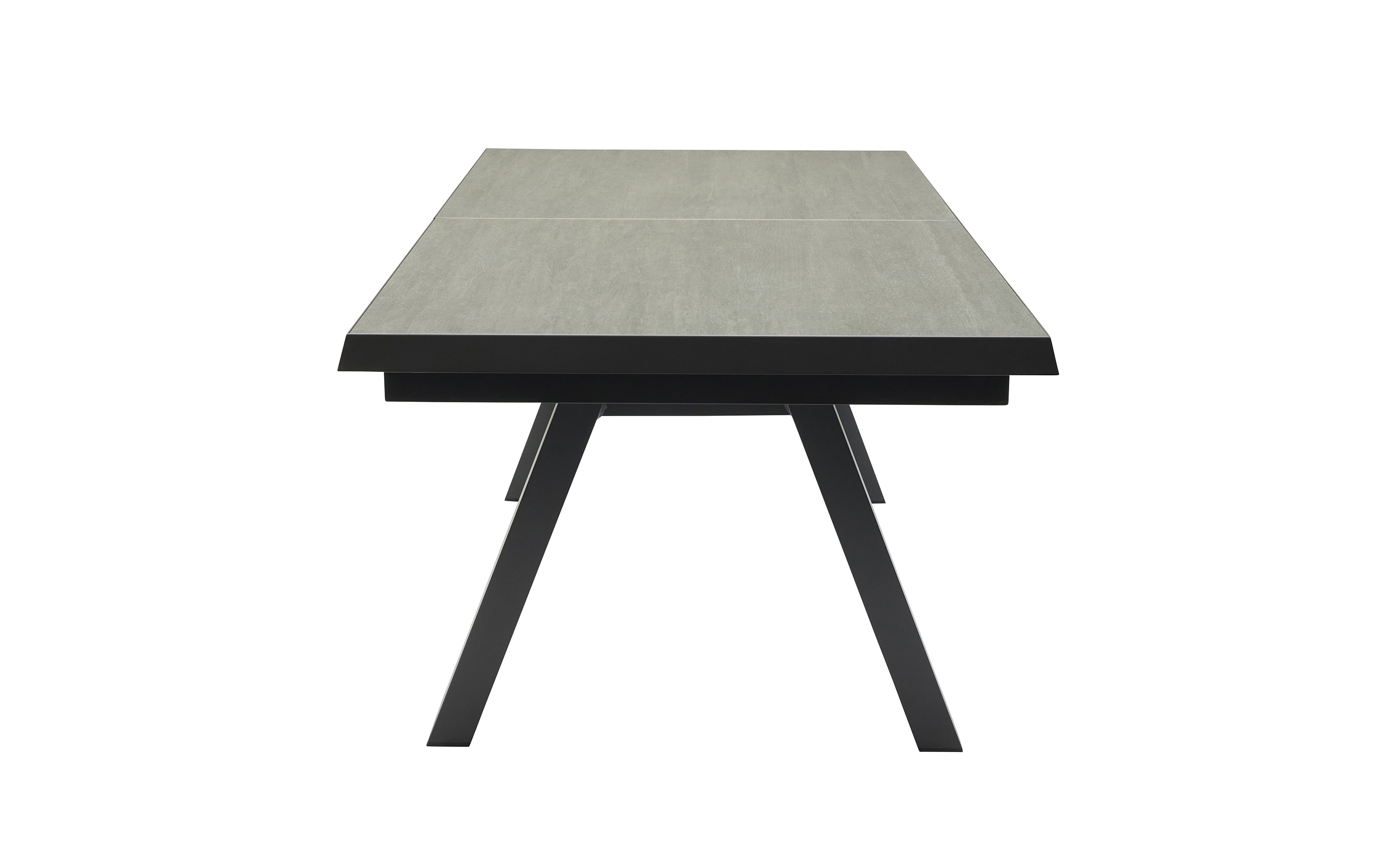 Ausziehtisch Vivera-Stone, anthrazit, inkl. Synchronauszug