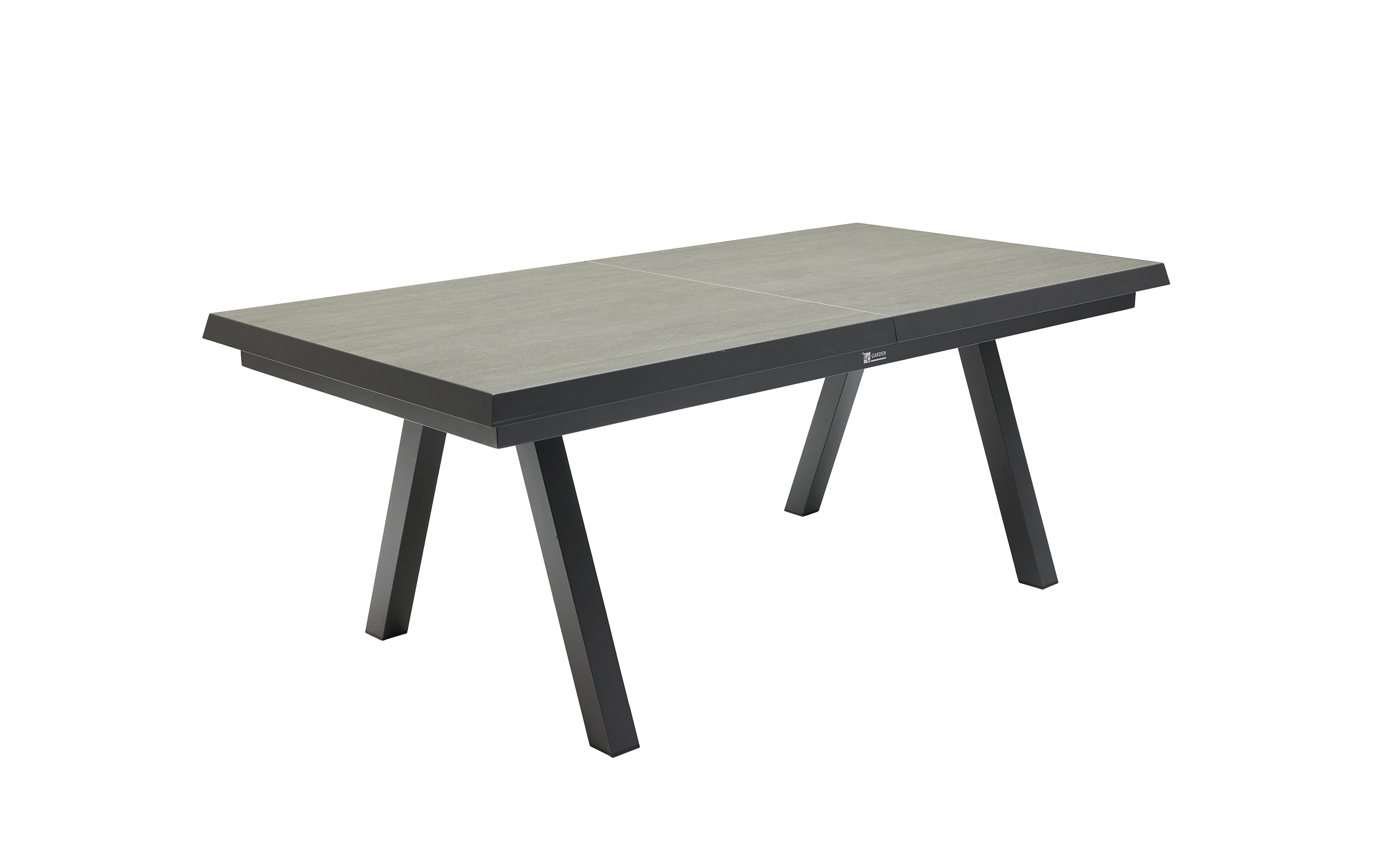 Ausziehtisch Vivera-Stone, anthrazit, inkl. Synchronauszug