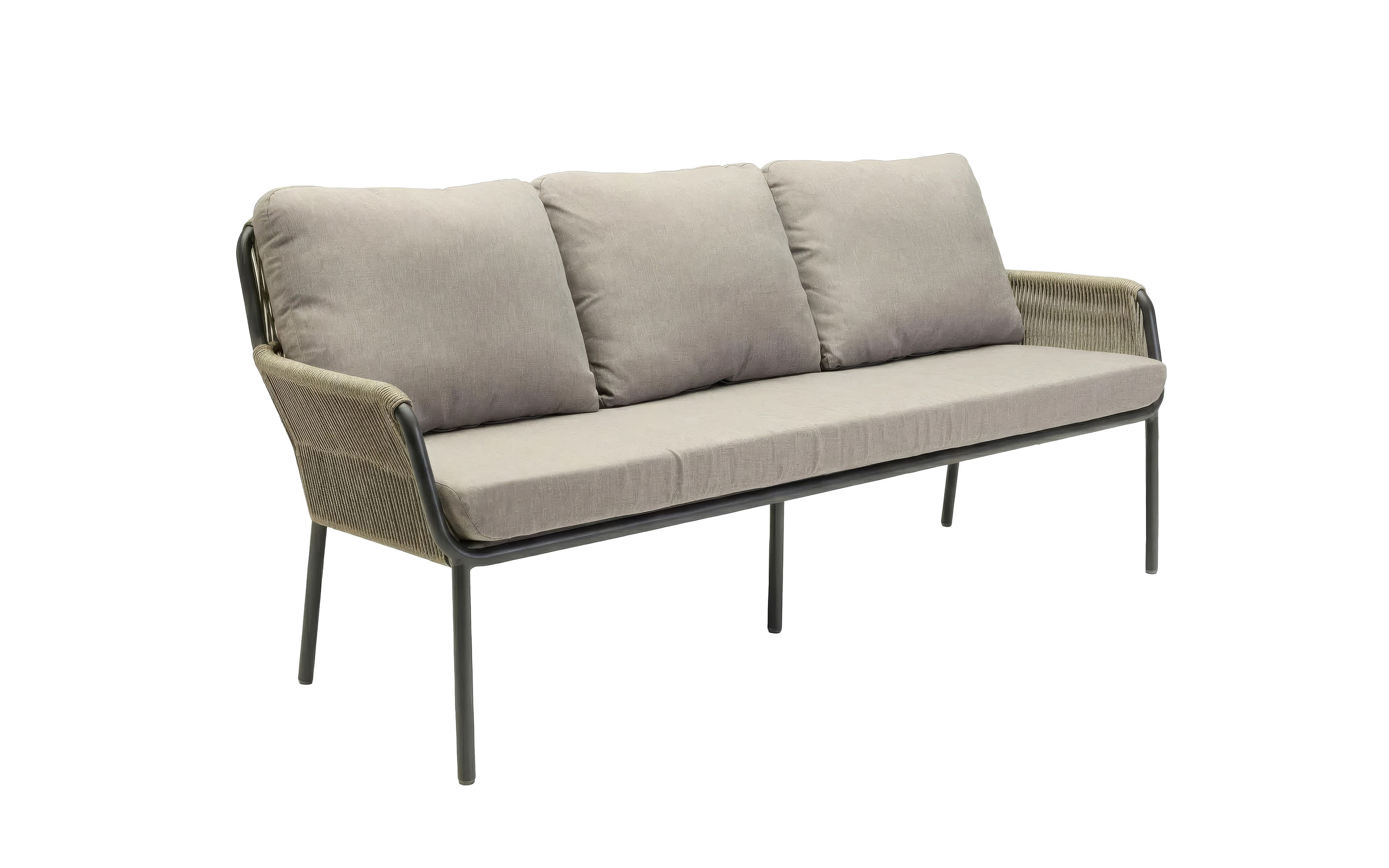 Gartenbank Como, anthrazit/natur