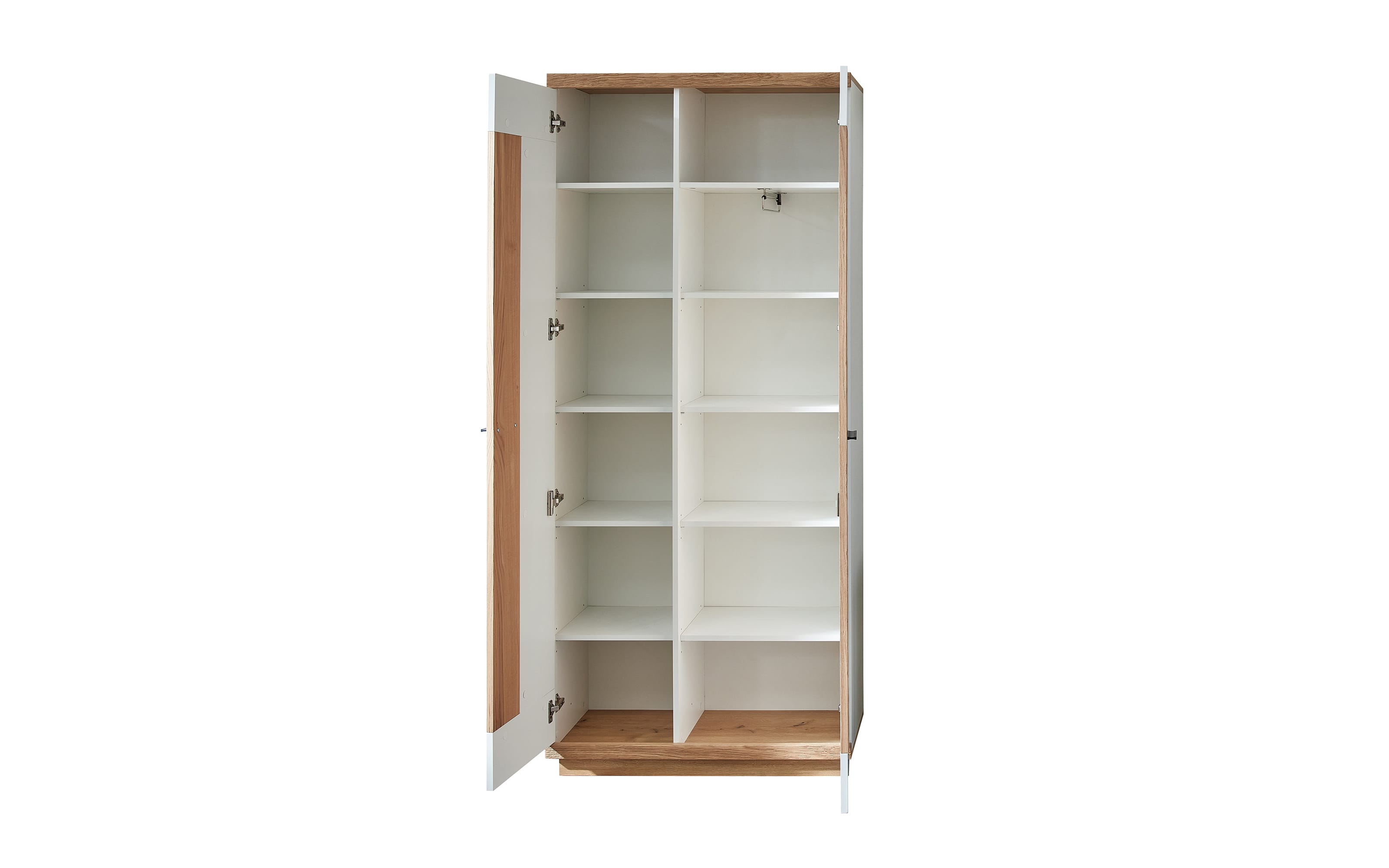 Garderobenschrank Lisana, Wildeiche/weiß