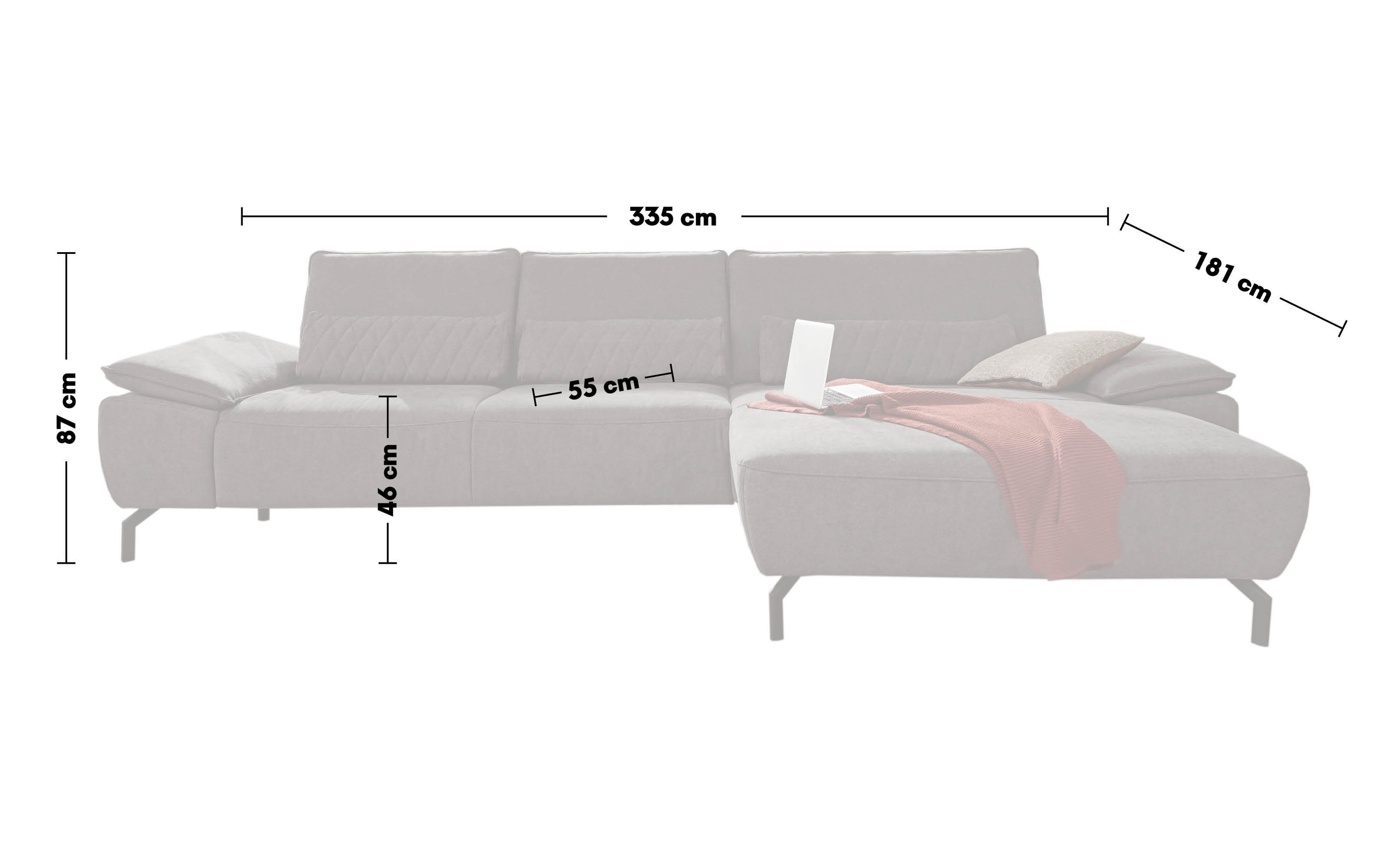 Wohnlandschaft MR 270, grau