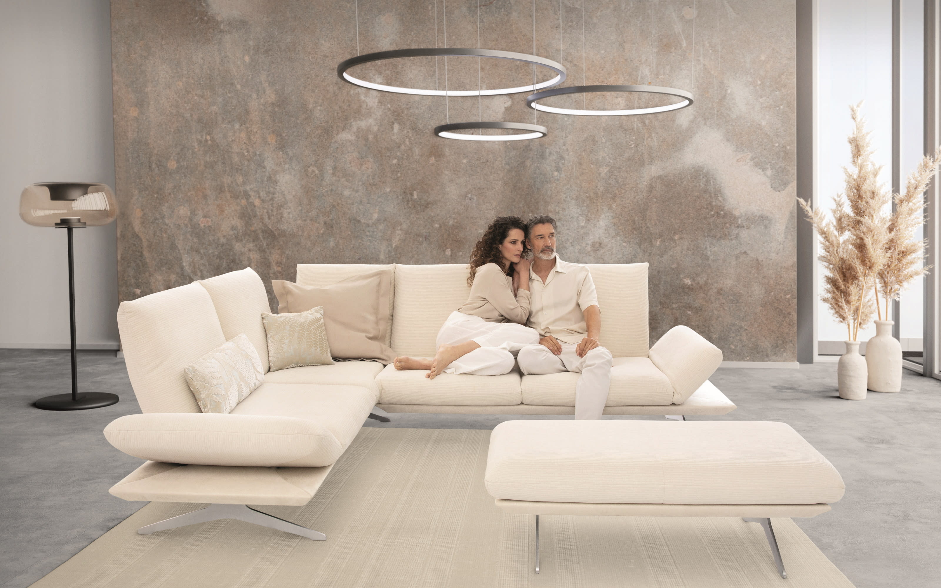 Wohnlandschaft Elements, beige, inkl. Funktionen online bei Hardeck kaufen