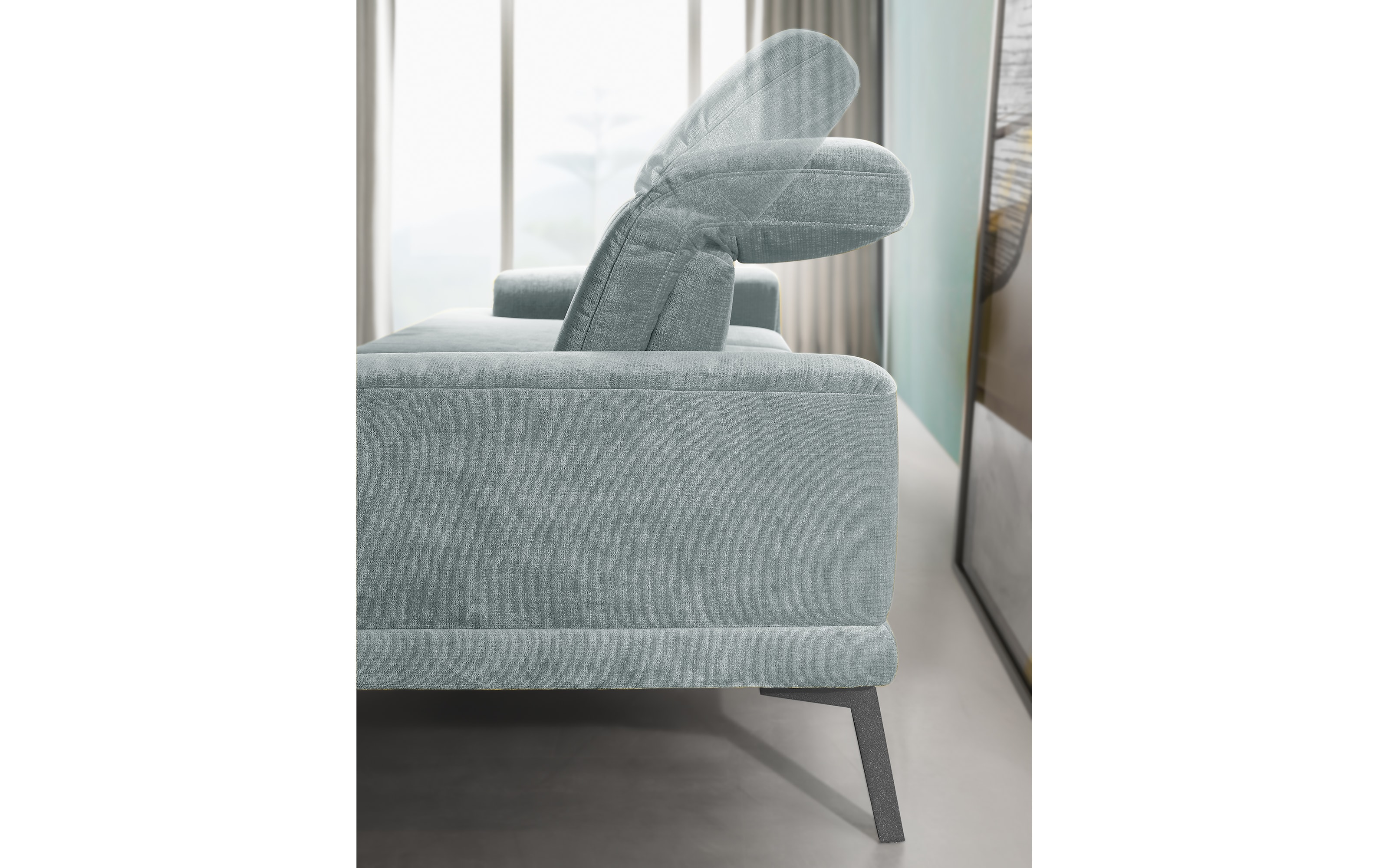 Sofa MR 4580, aqua, inkl. Funktionen