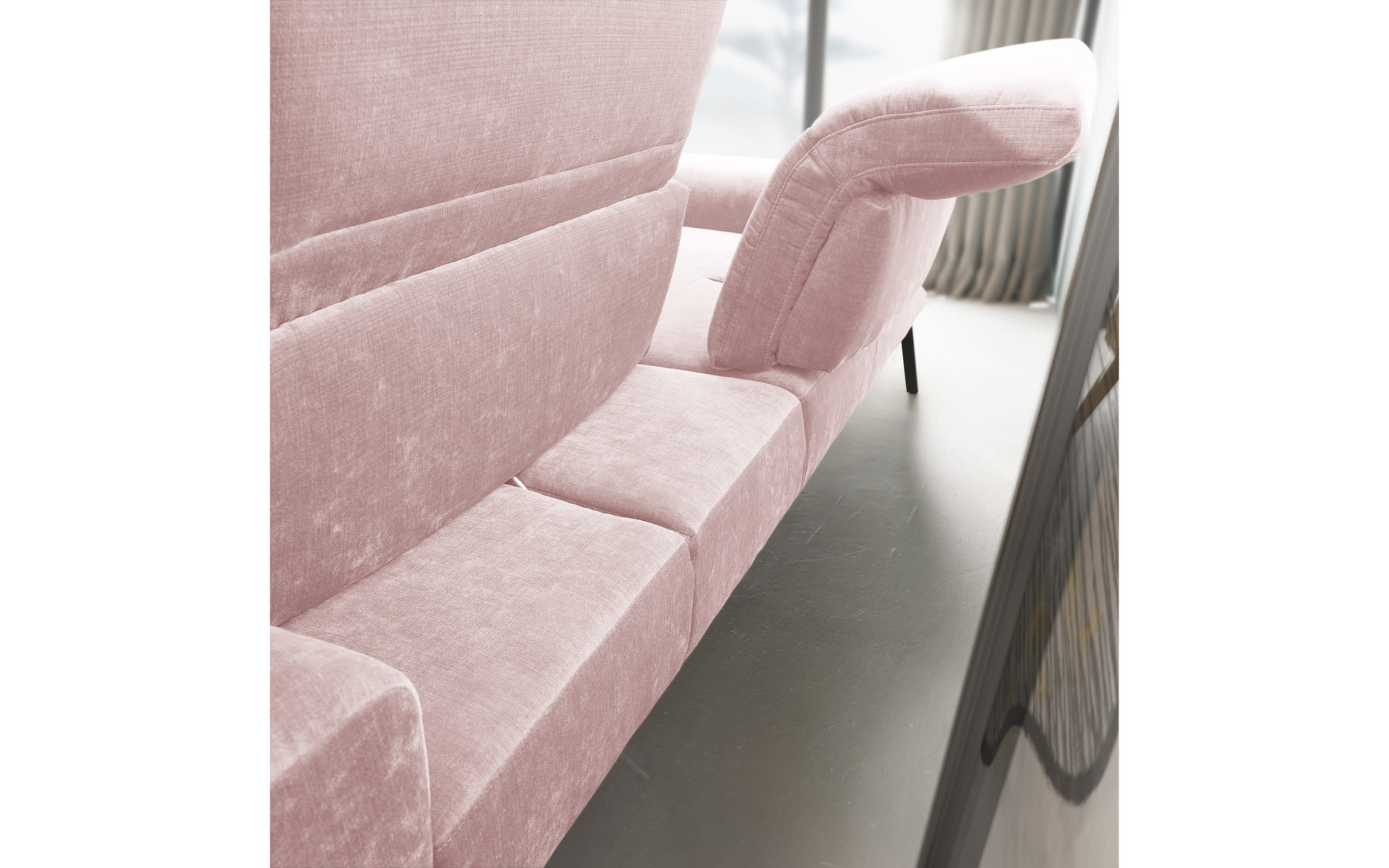 Sofa MR 4580, rosa, inkl. Funktionen