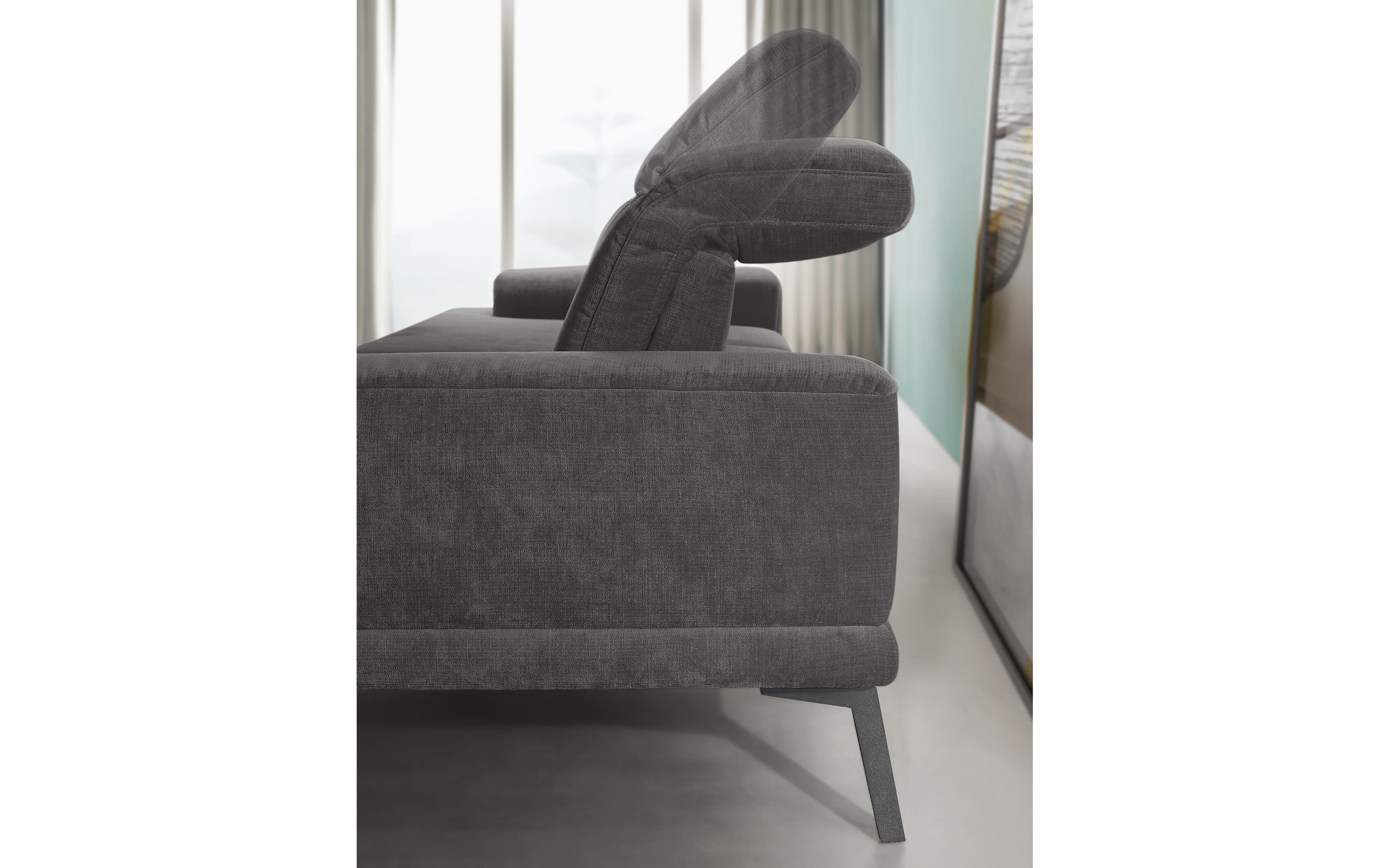 Sofa MR 4580, steel, inkl. Funktionen