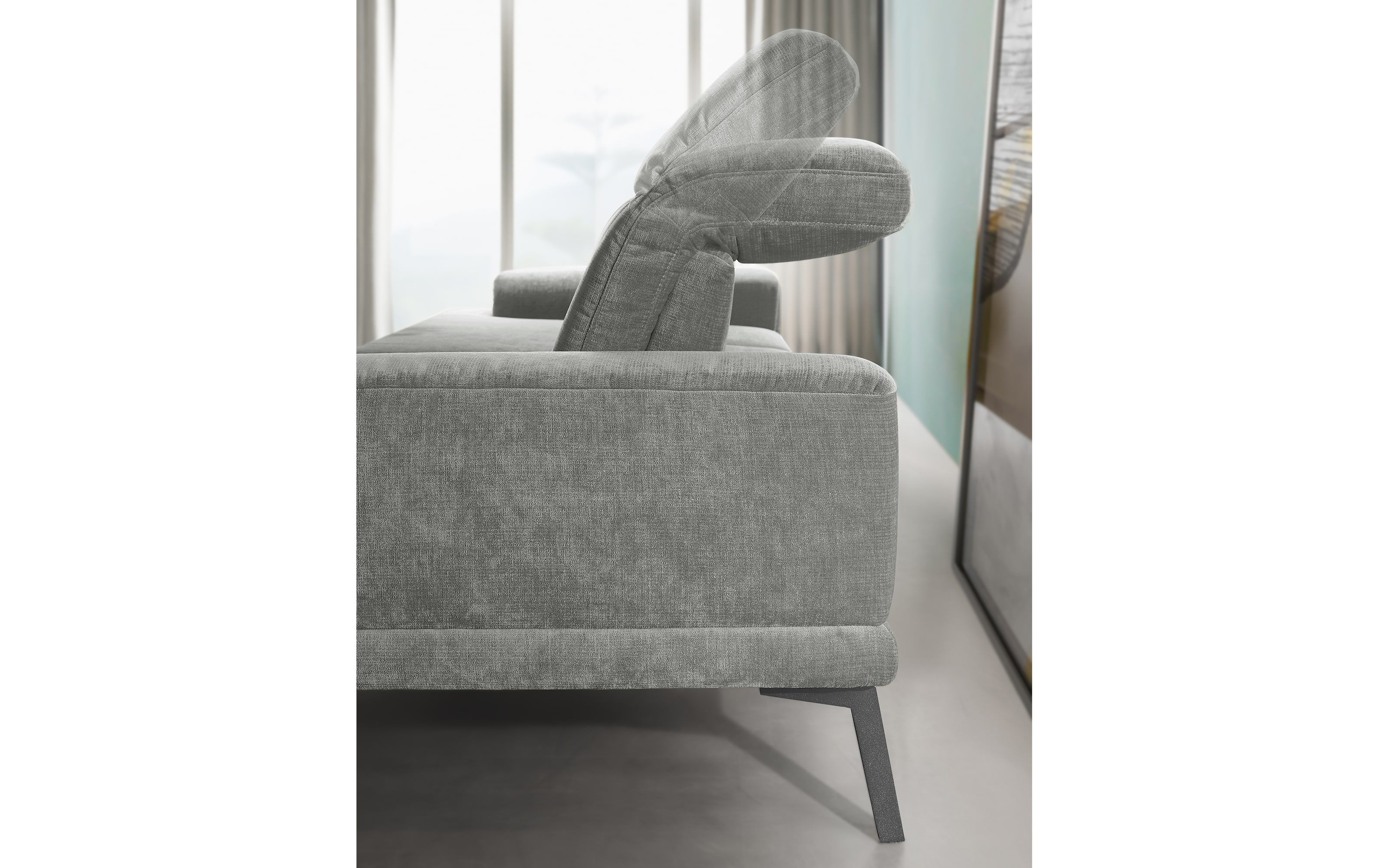 Sofa MR 4580, stone, inkl. Funktionen