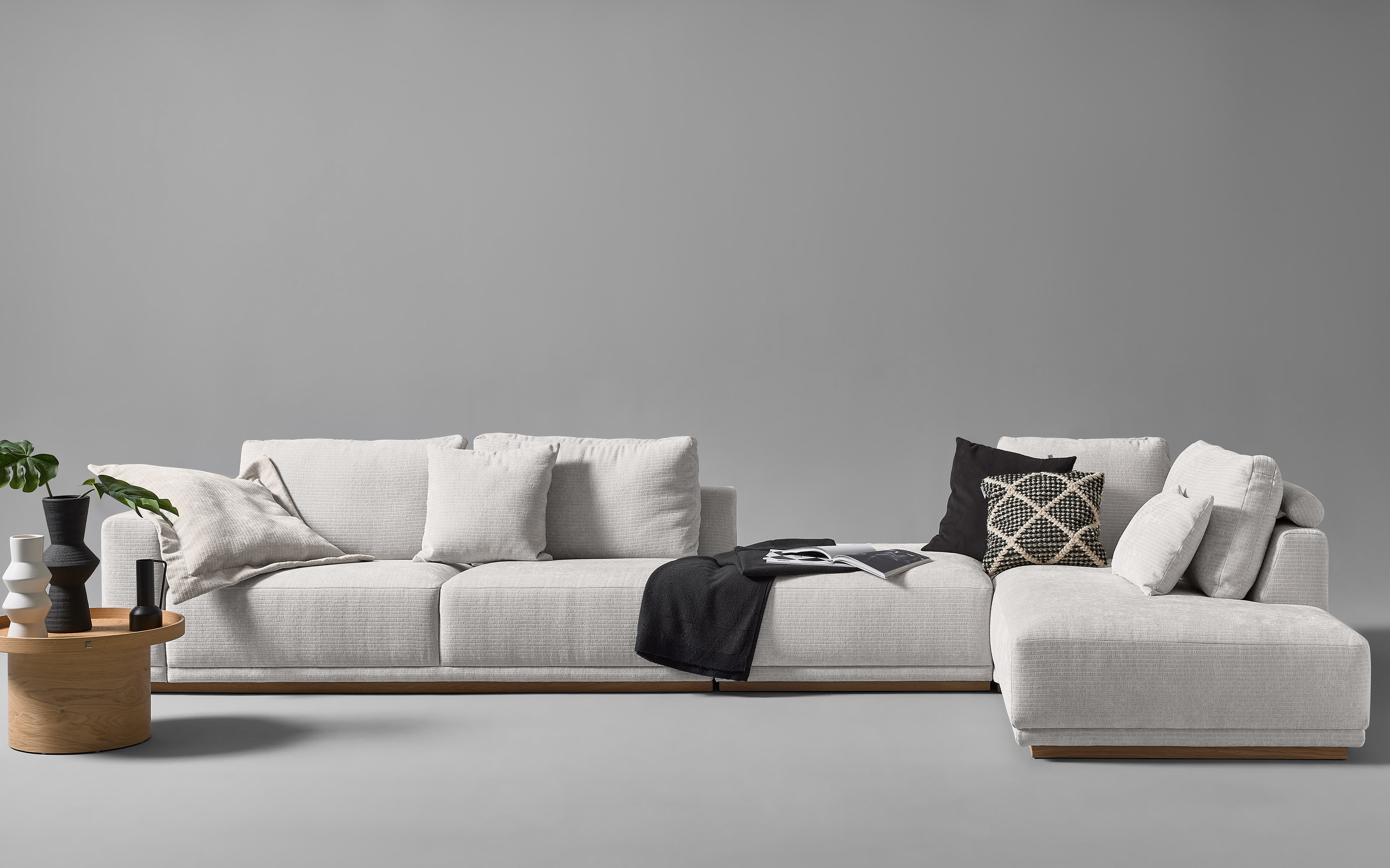 Wohnlandschaft JustB! PM200, silber