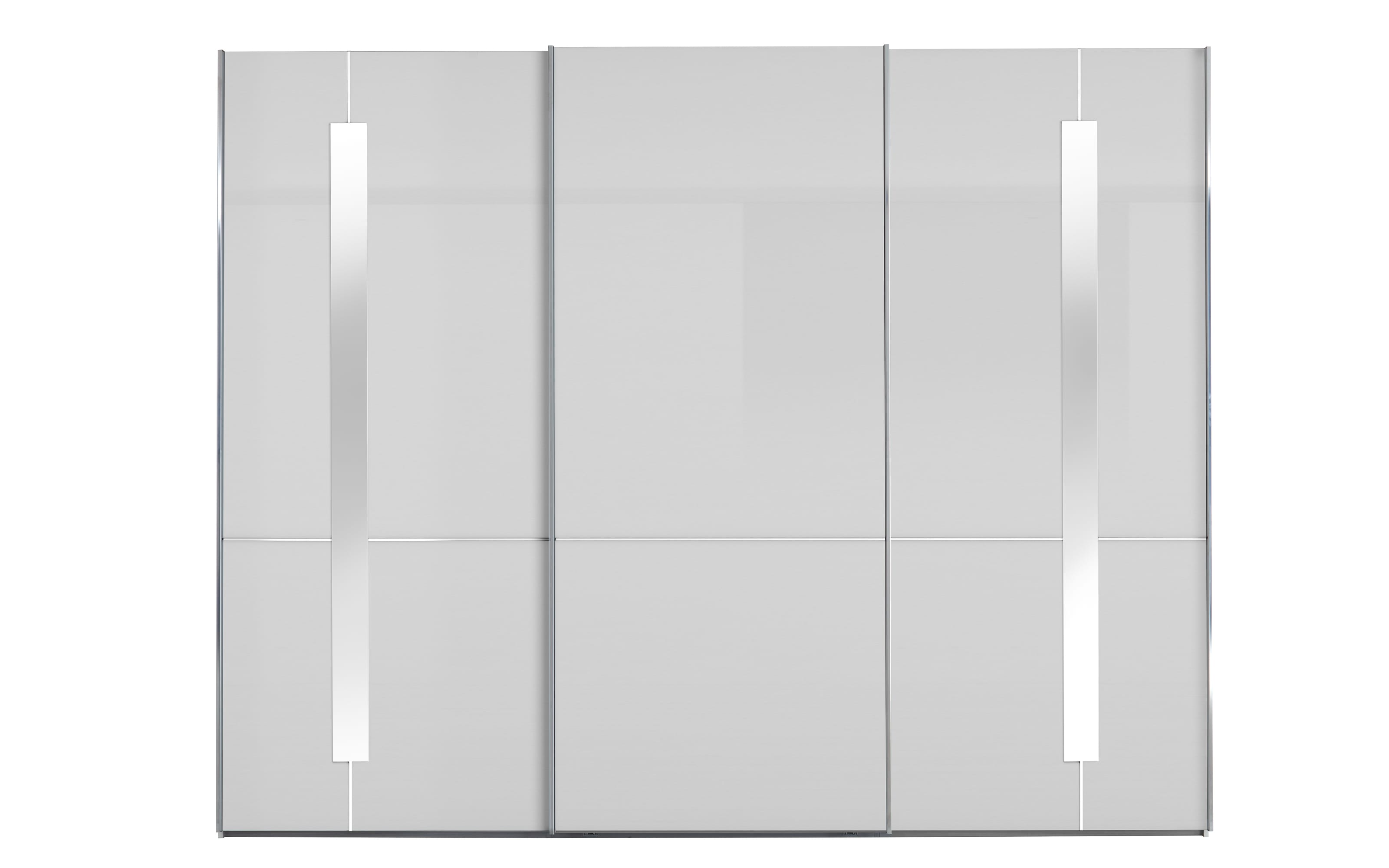 Schwebetürenschrank Imola, weiß, 295 x 236 cm, mit Zierspiegeln online bei  Hardeck kaufen