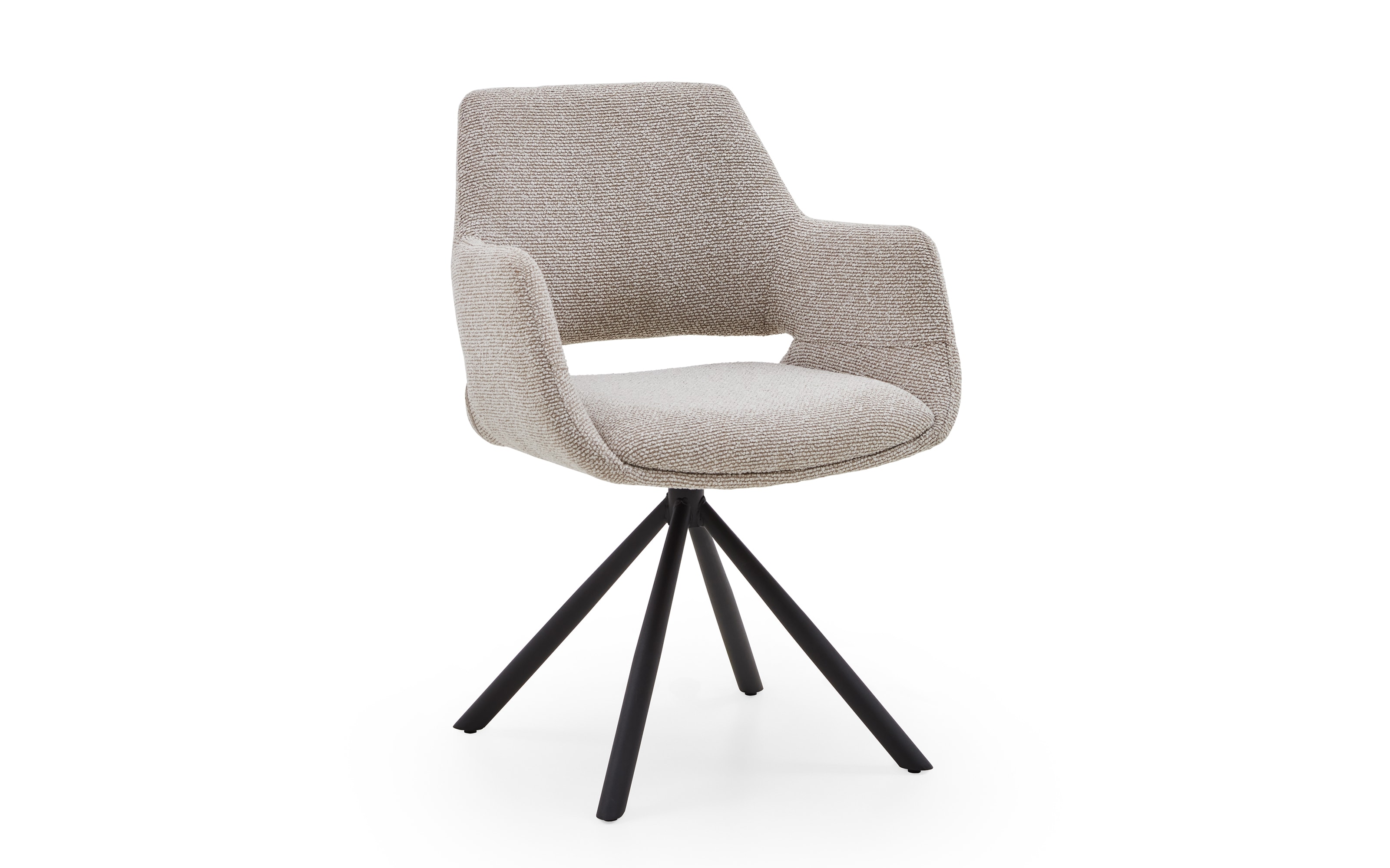 Schalensessel Tario, beige, inkl. 180° Drehfunktion