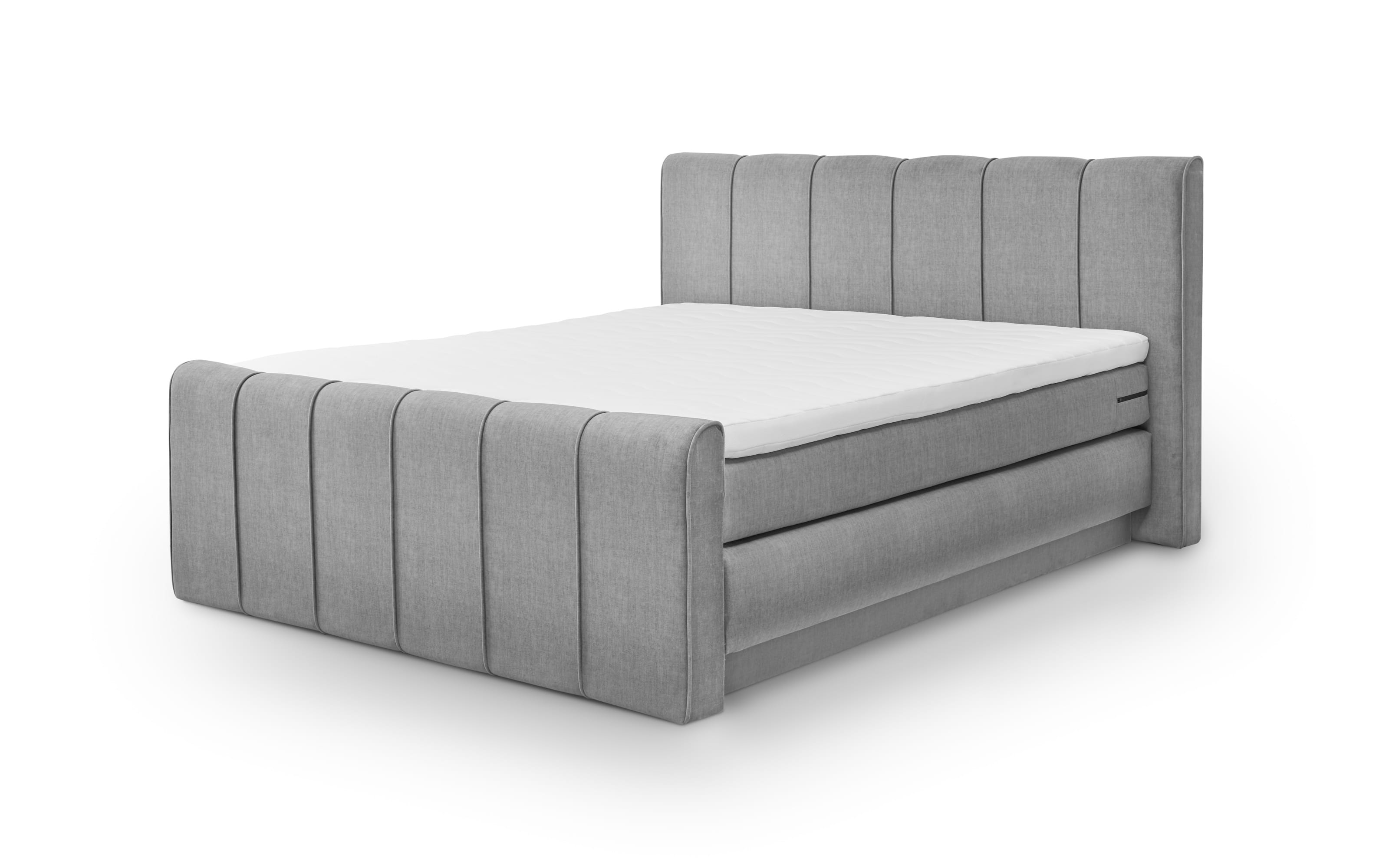 Boxspringbett Fairfield, grau, 180 x 200 cm