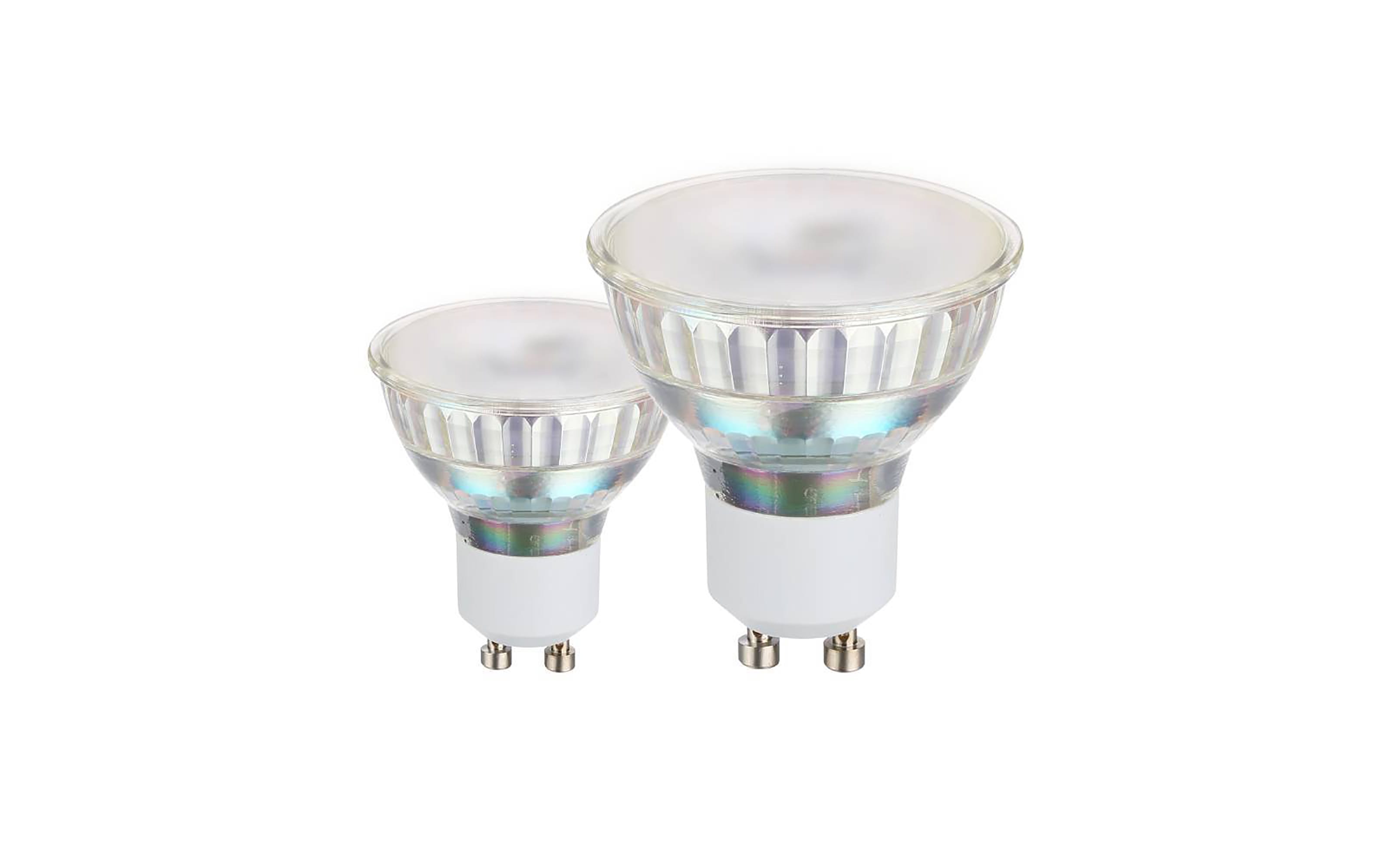 LED-Leuchtmittel 4,6 W/GU10/400 lm, satiniert, 2er Pack